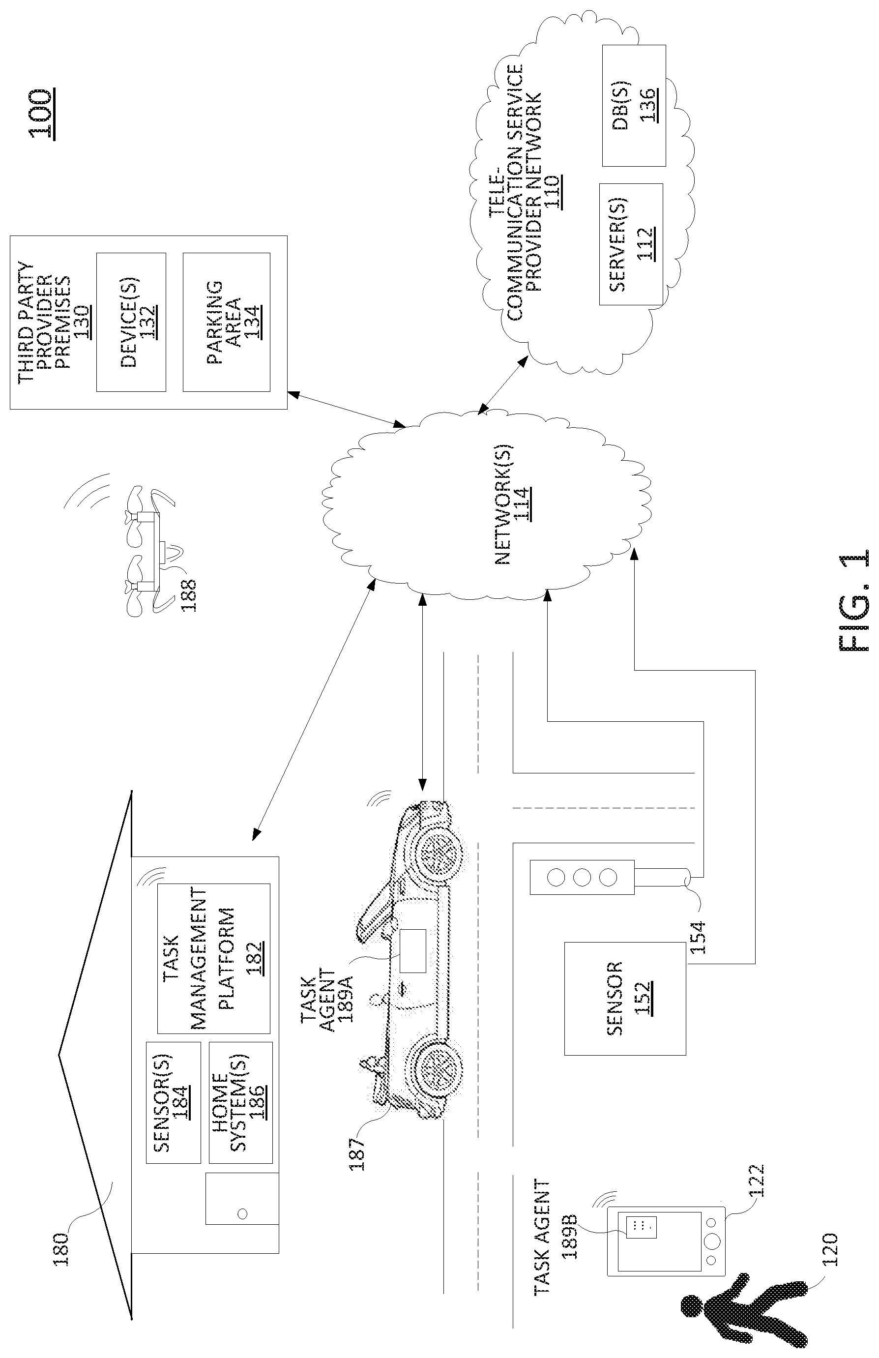 Patent US11783300 Figure 1 – Task execution engine and system