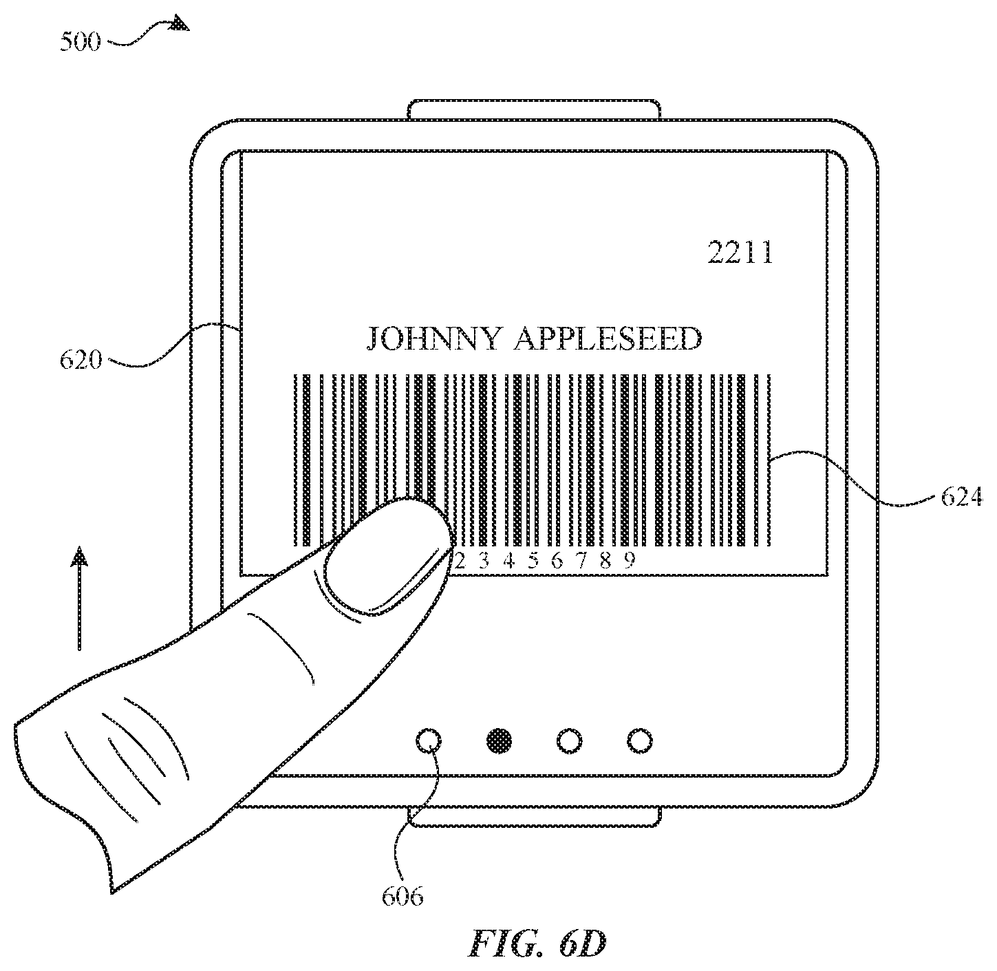 Patent US11783305 Figure 19 – User interface for loyalty accounts and private label accounts for a wearable device