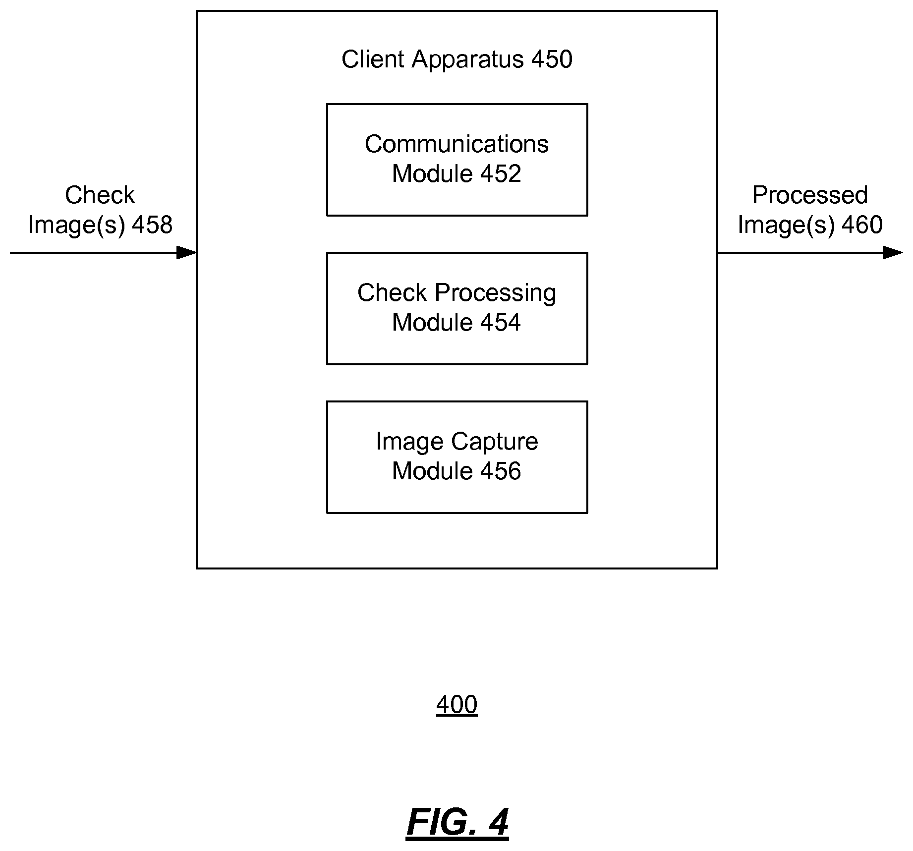Patent US11783306 Figure 4 – Systems and methods for mobile deposit of negotiable instruments