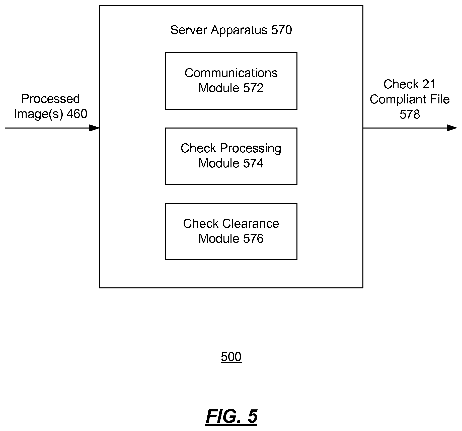 Patent US11783306 Figure 5 – Systems and methods for mobile deposit of negotiable instruments