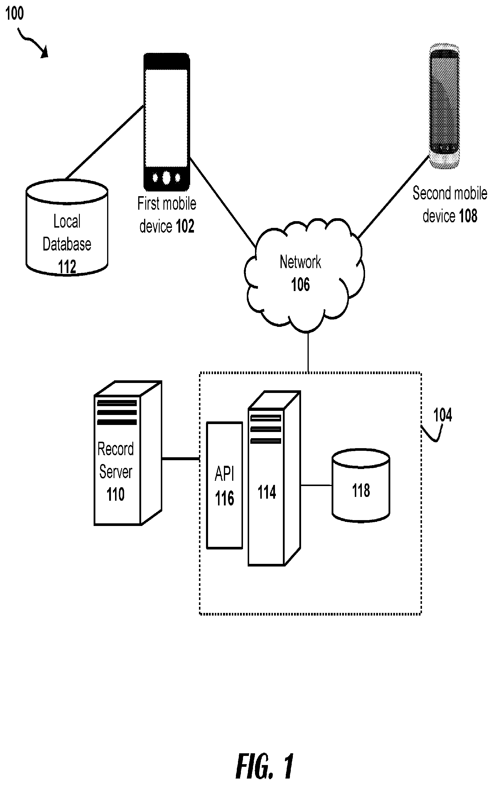 Patent US11783314 Figure 1 – Contacts for misdirected payments and user authentication