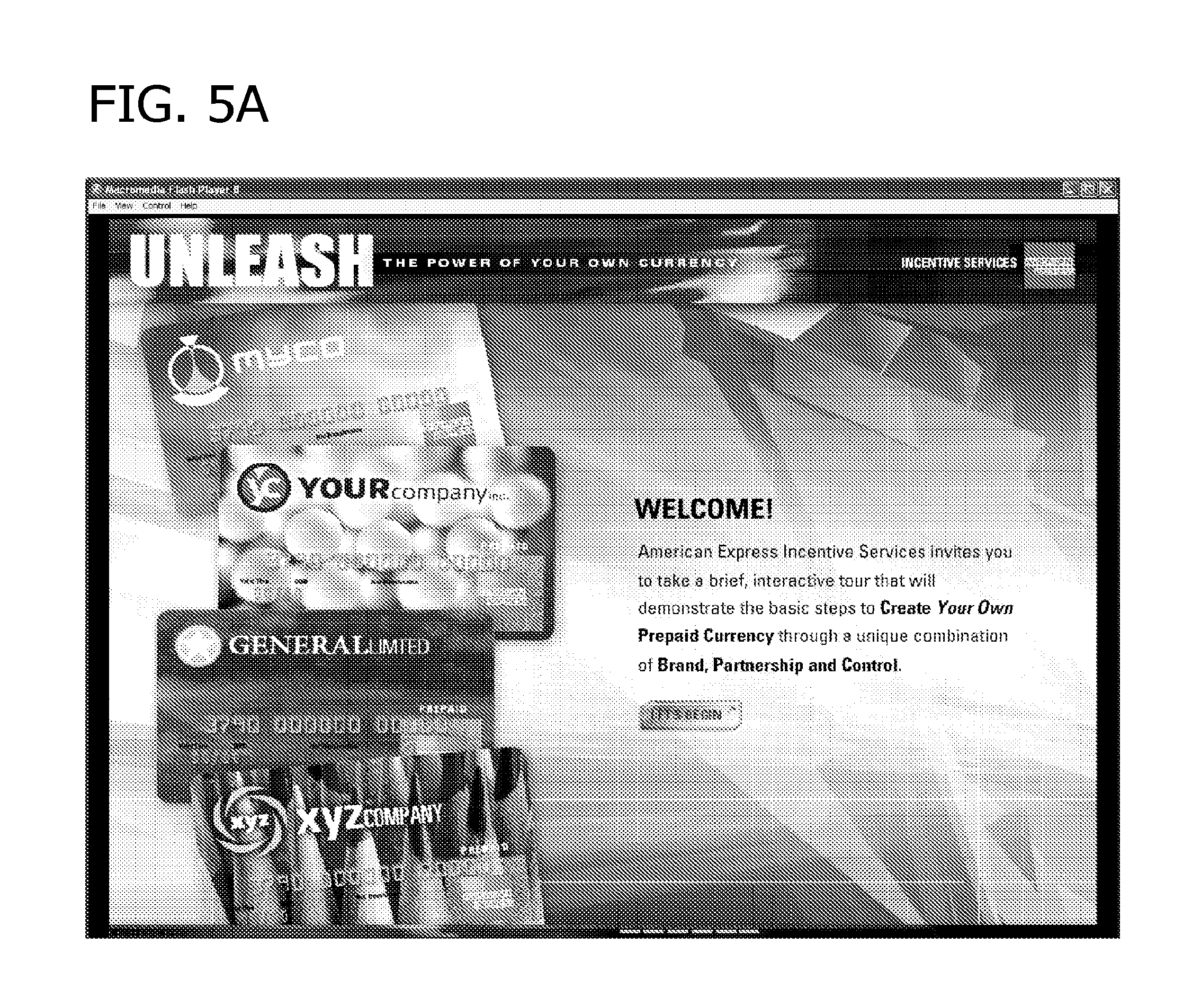 Patent US11783319 Figure 5 – Client customized virtual or physical card for use with selected merchants