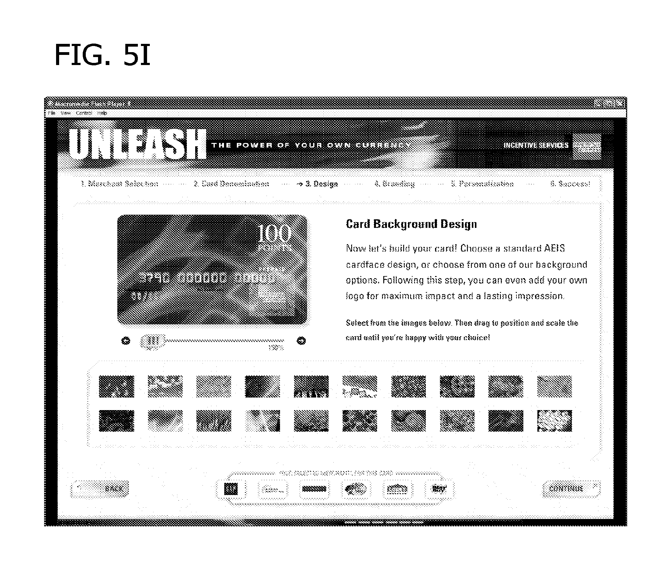 Patent US11783319 Figure 13 – Client customized virtual or physical card for use with selected merchants