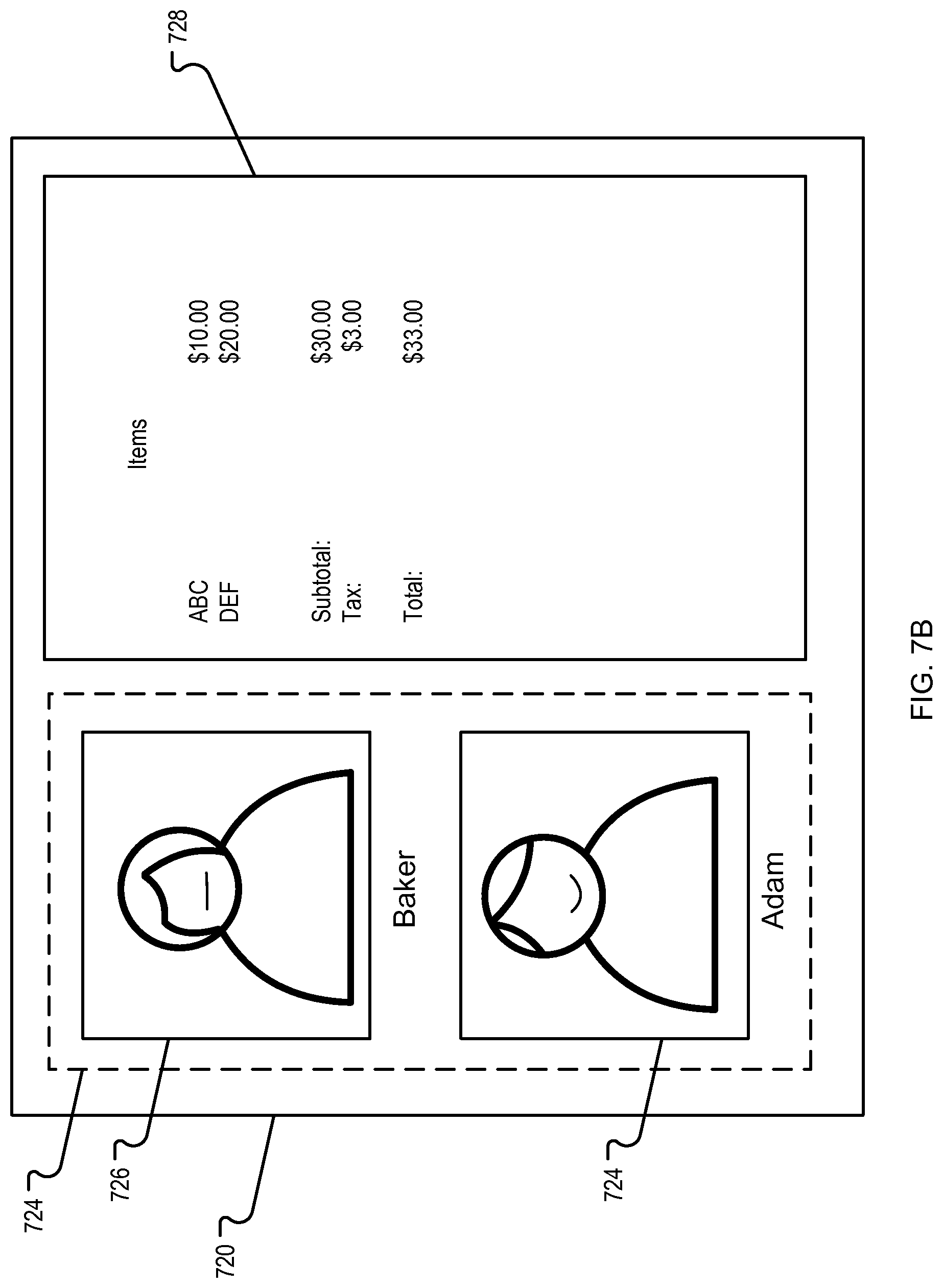 Patent US11783331 Figure 8 – Cardless transaction using account automatically generated based on previous transaction