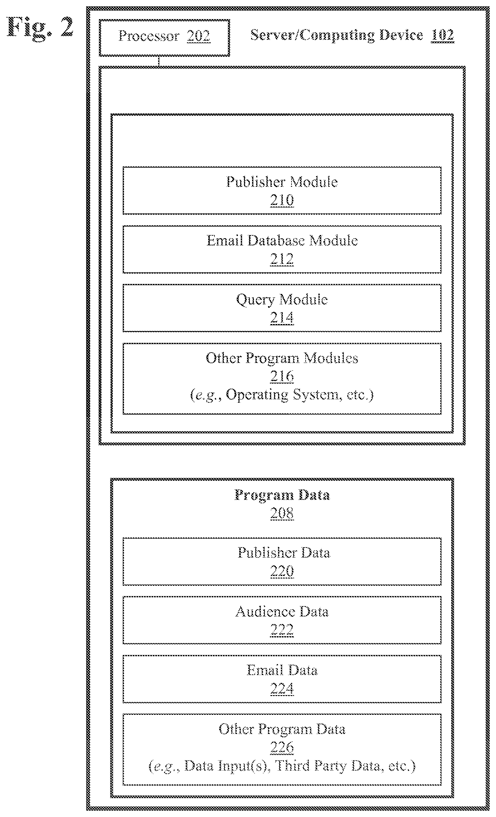 Patent US11783368 Figure 2 – Management of an advertising exchange using email data