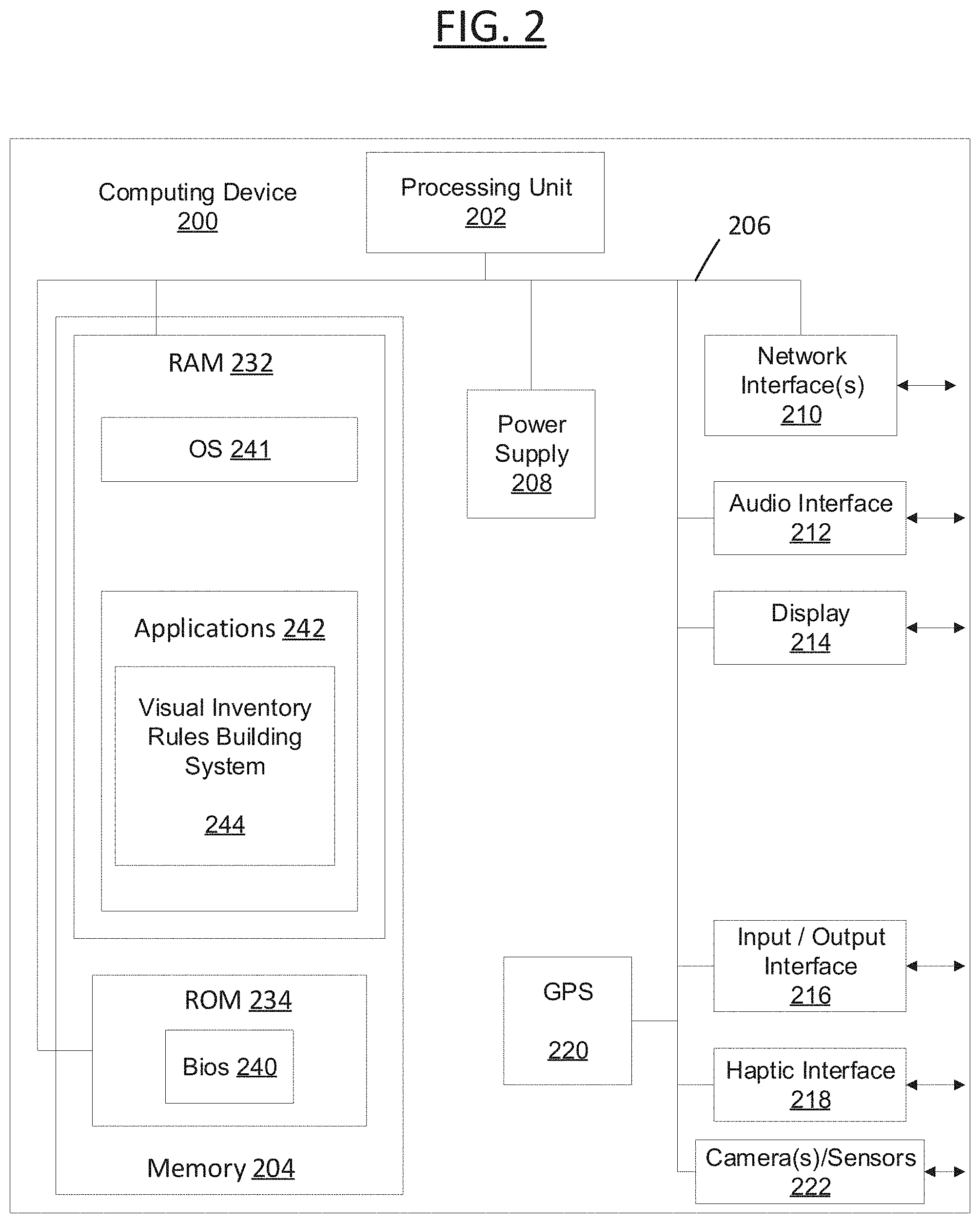 Patent US11783381 Figure 2 – Visual inventory rules building system