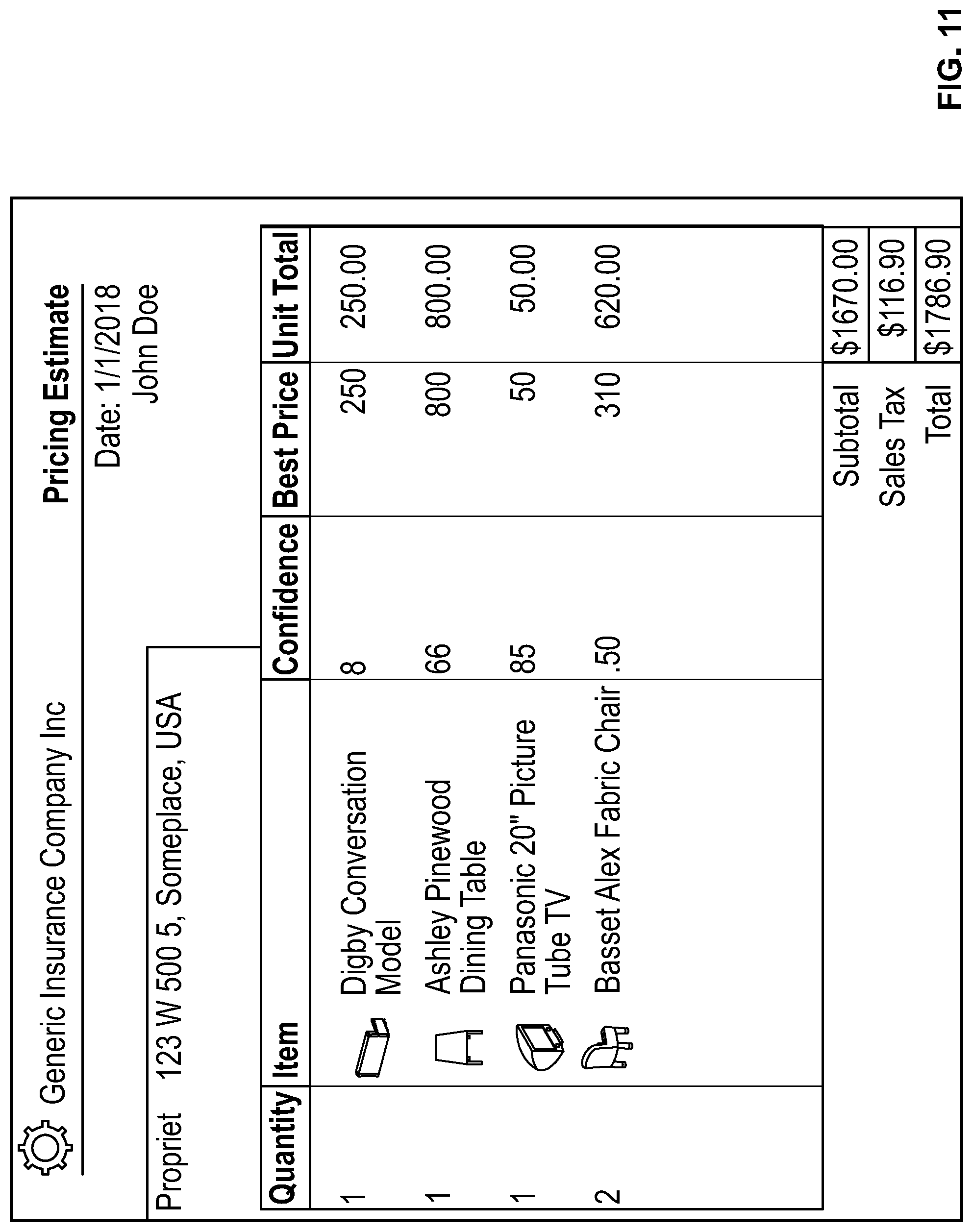 Patent US11783384 Figure 11 – Computer vision systems and methods for automatically detecting, classifying, and pricing objects captured in images or videos