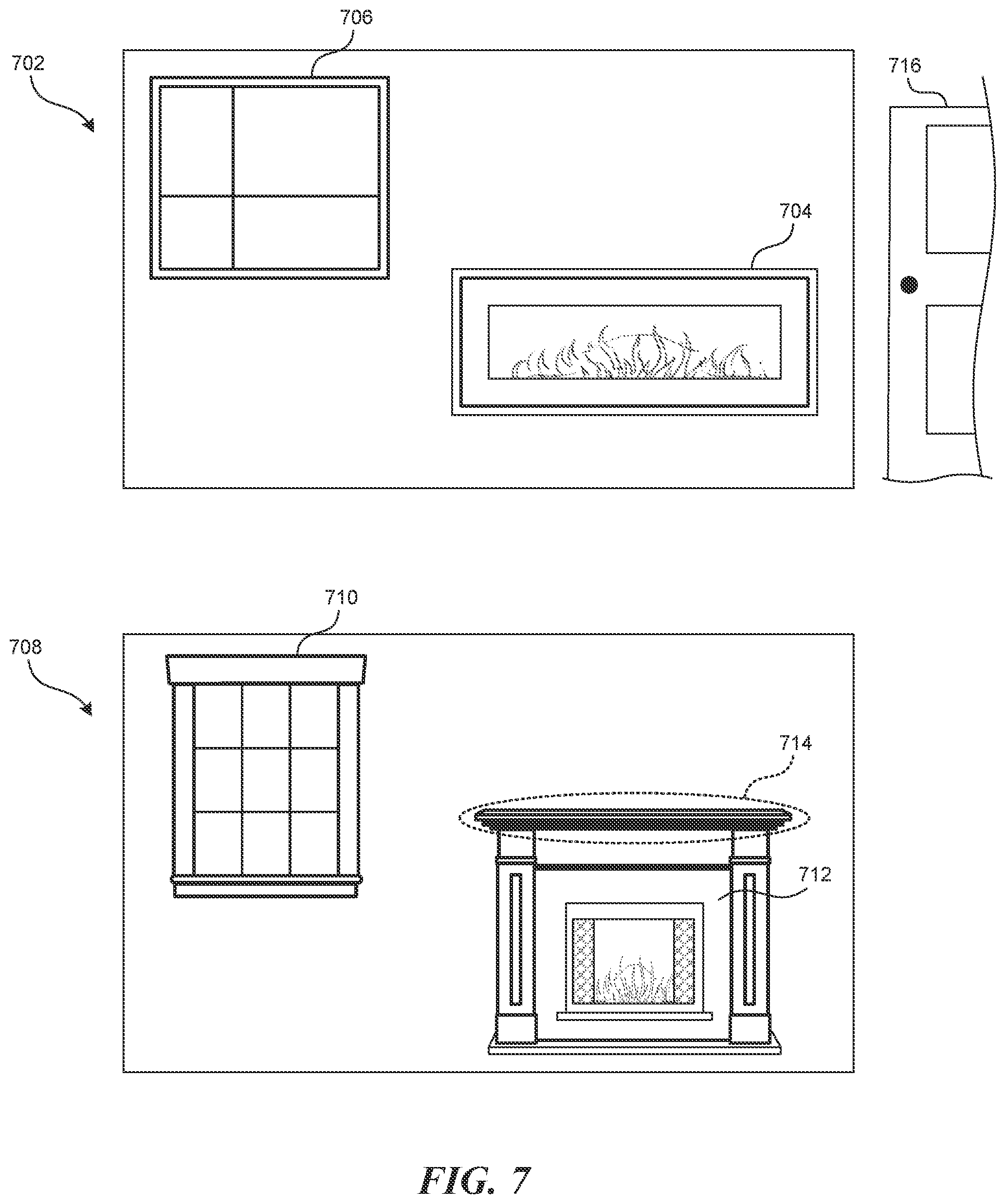 Patent US11783385 Figure 7 – Home valuation using identified exterior and interior features systems and methods