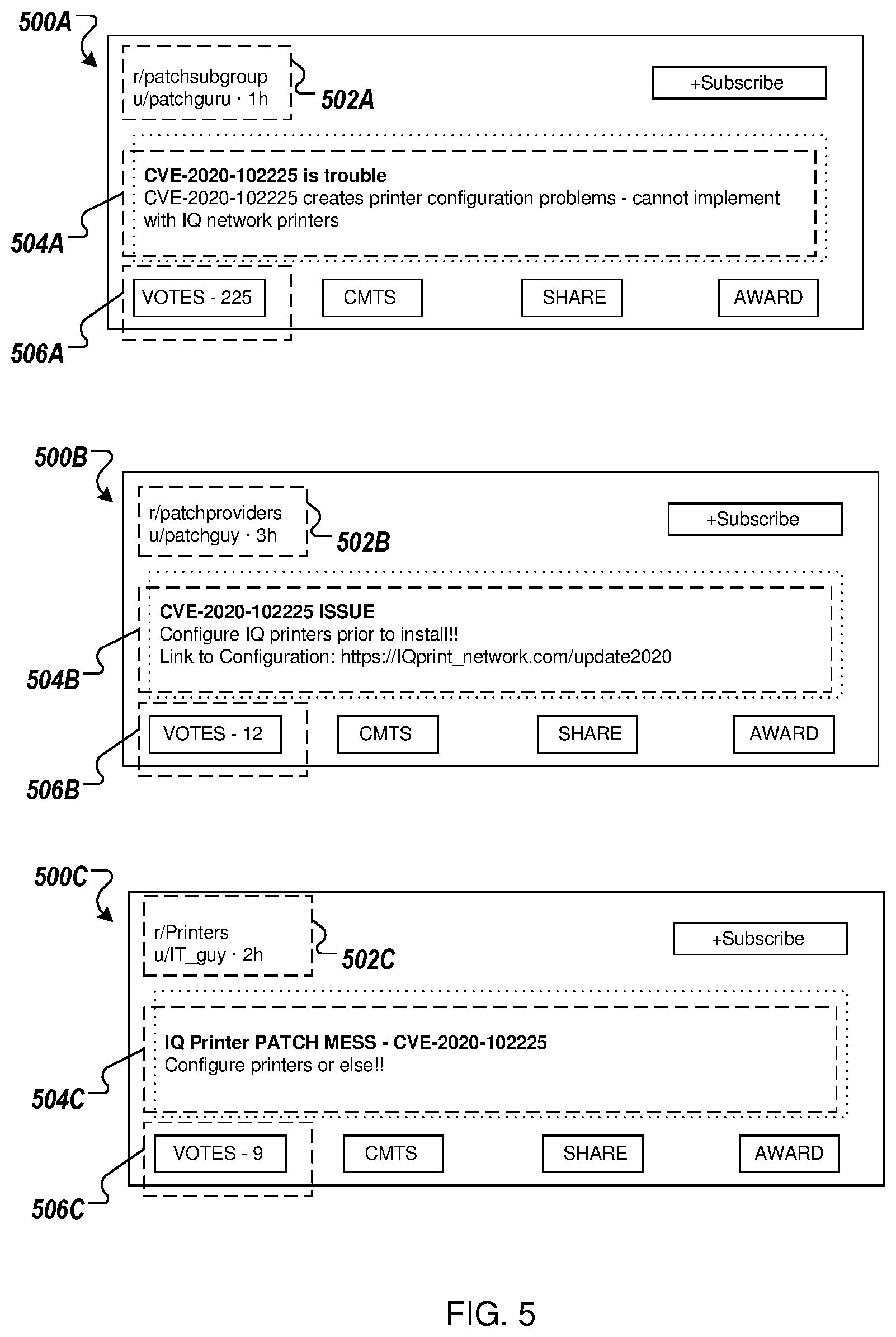 Patent US11783394 Figure 5 – Automated product update analysis and management