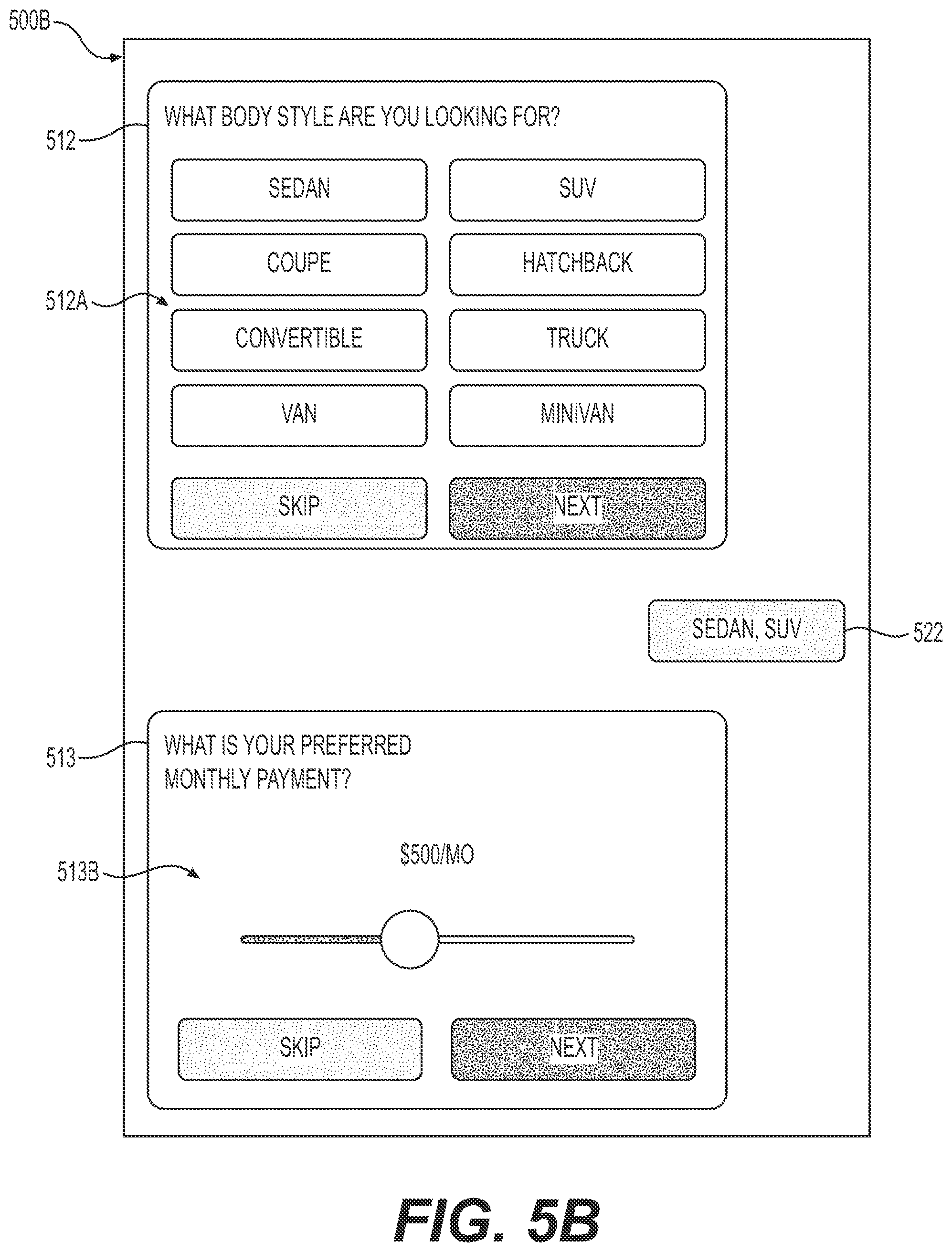 Patent US11783399 Figure 8 – Methods and systems for providing purchase recommendations based on responses to inquiries on product attributes
