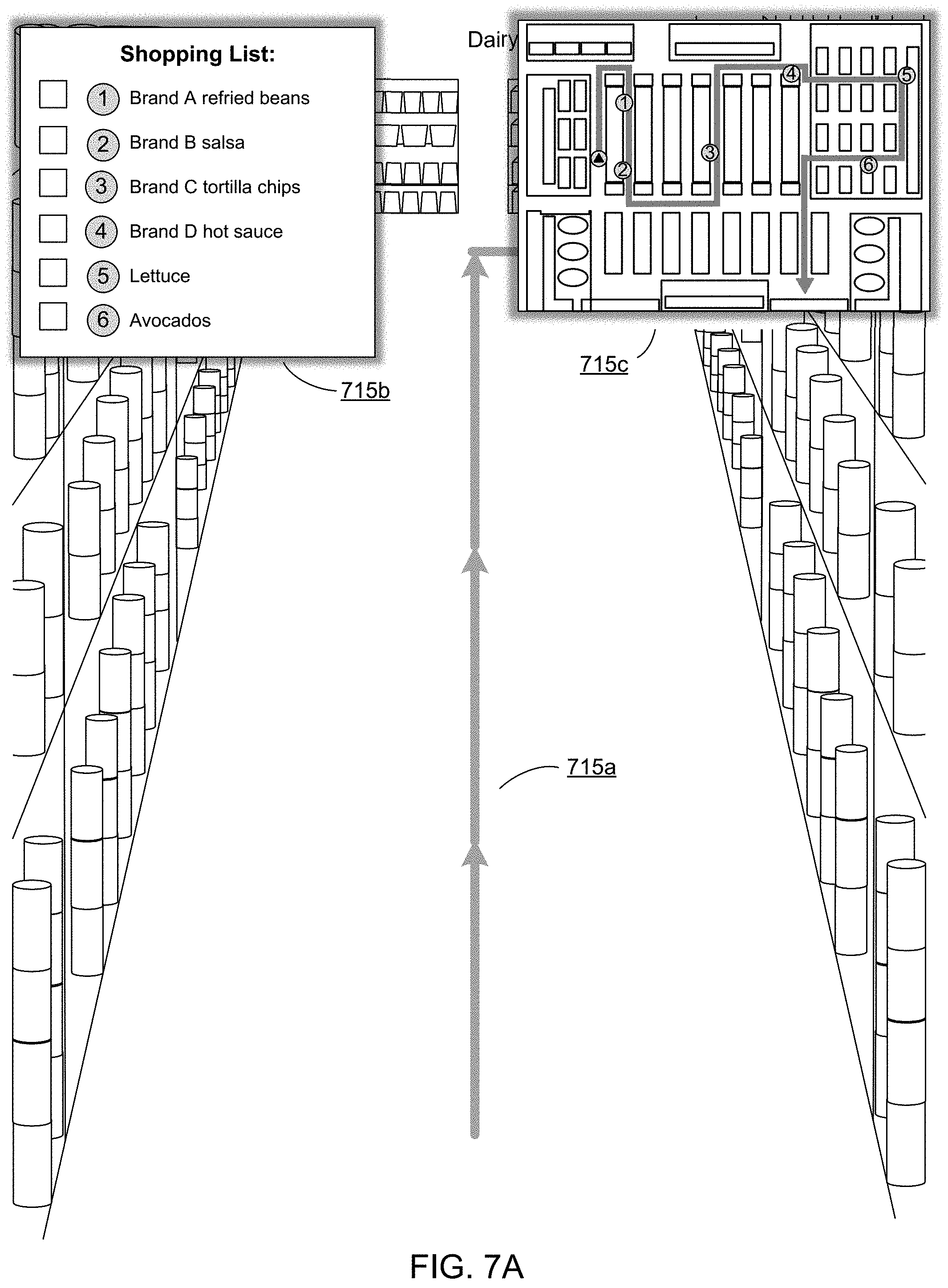Patent US11783400 Figure 8 – Method, computer program product, and system for displaying augmented reality elements for navigating to a location of an item within a warehouse
