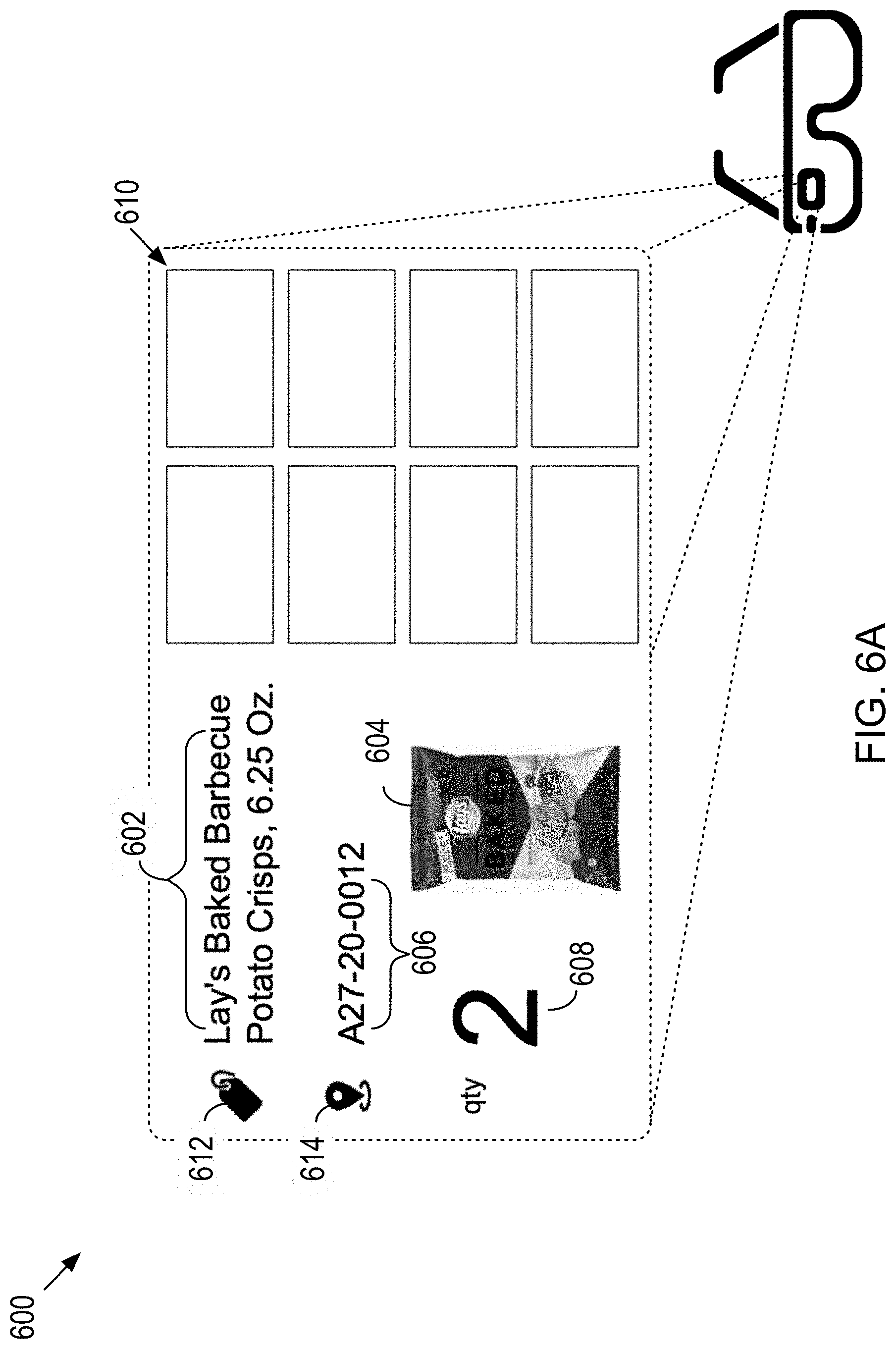 Patent US11783405 Figure 8 – Device, medium, and method for utilizing wearable technology to facilitate fulfilling customer orders