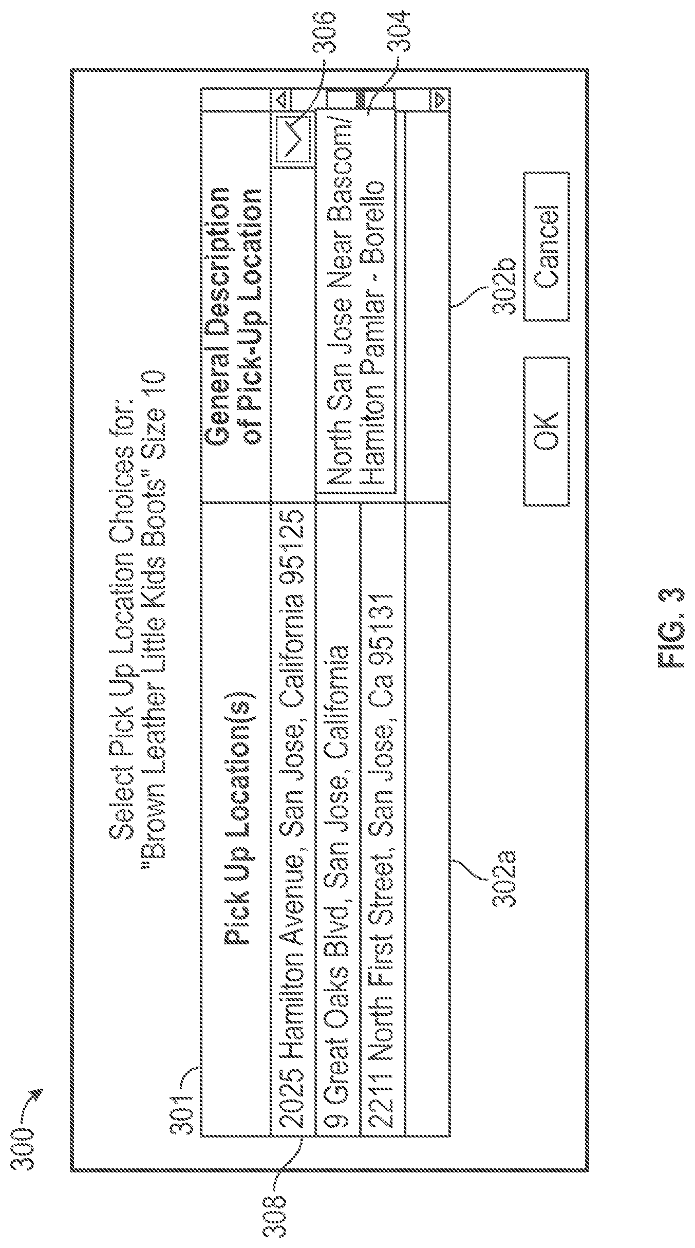 Patent US11783407 Figure 3 – Crowd sourcing locations for seller privacy