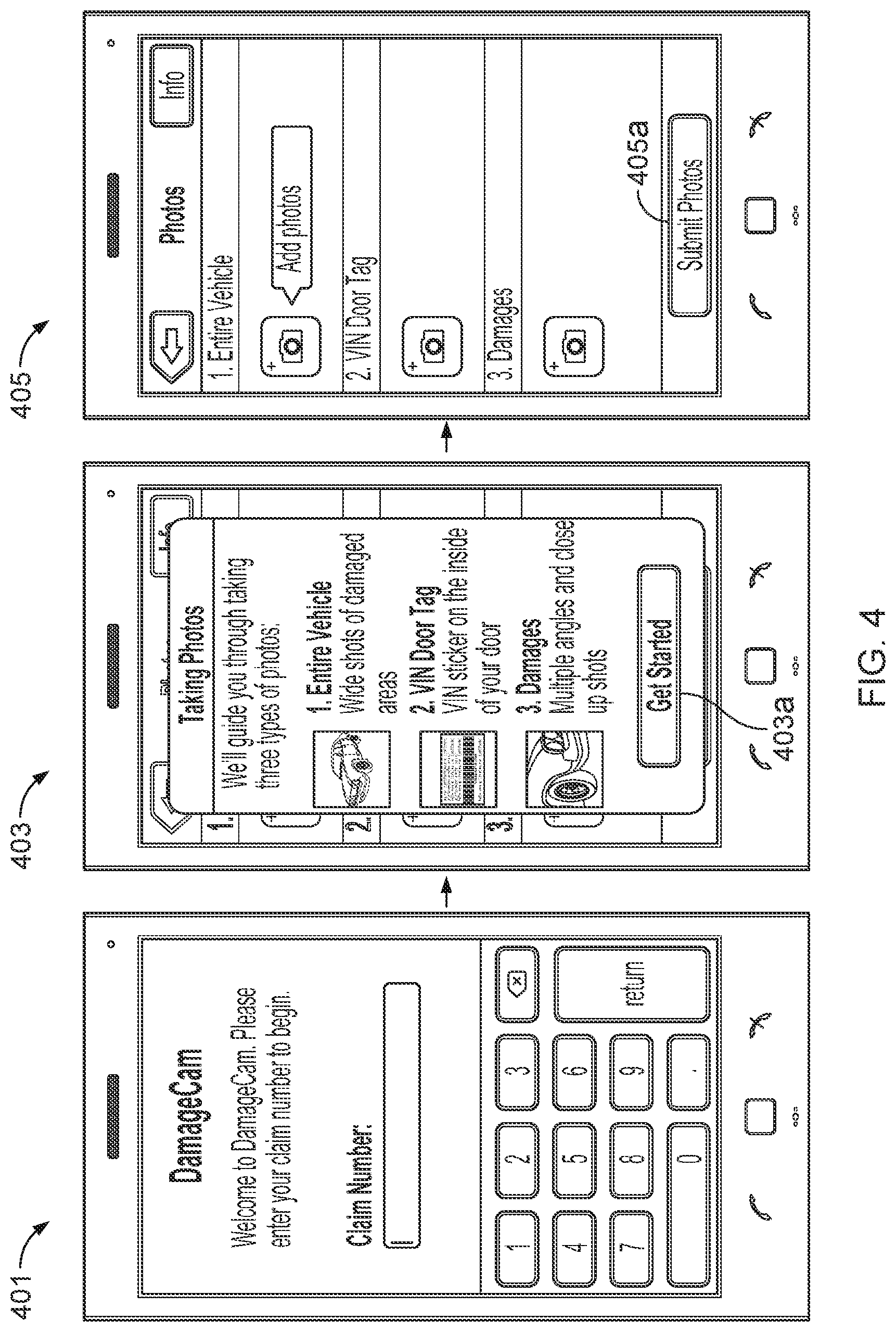 Patent US11783428 Figure 4 – Agent-facilitated claims damage estimation