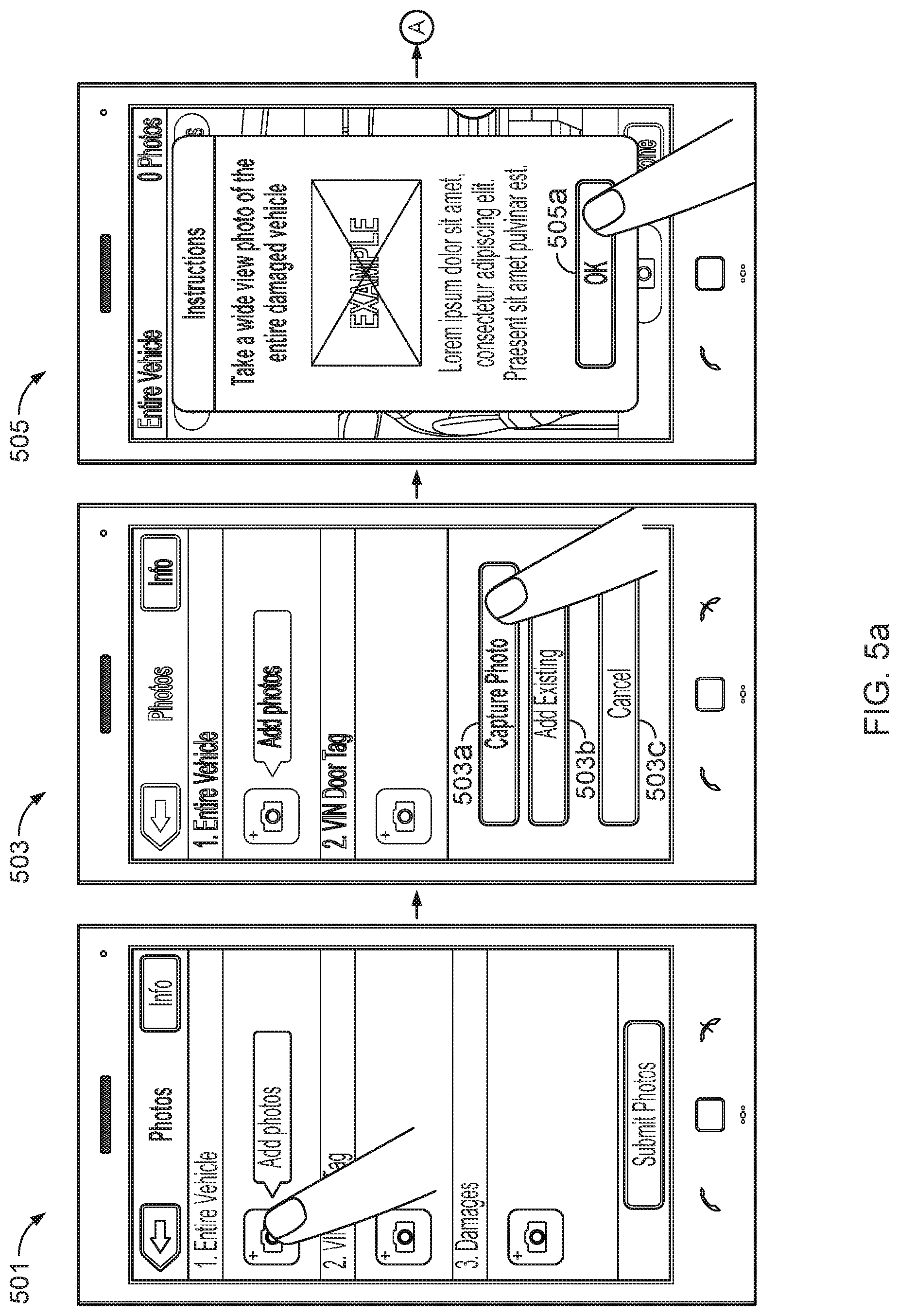 Patent US11783428 Figure 5 – Agent-facilitated claims damage estimation