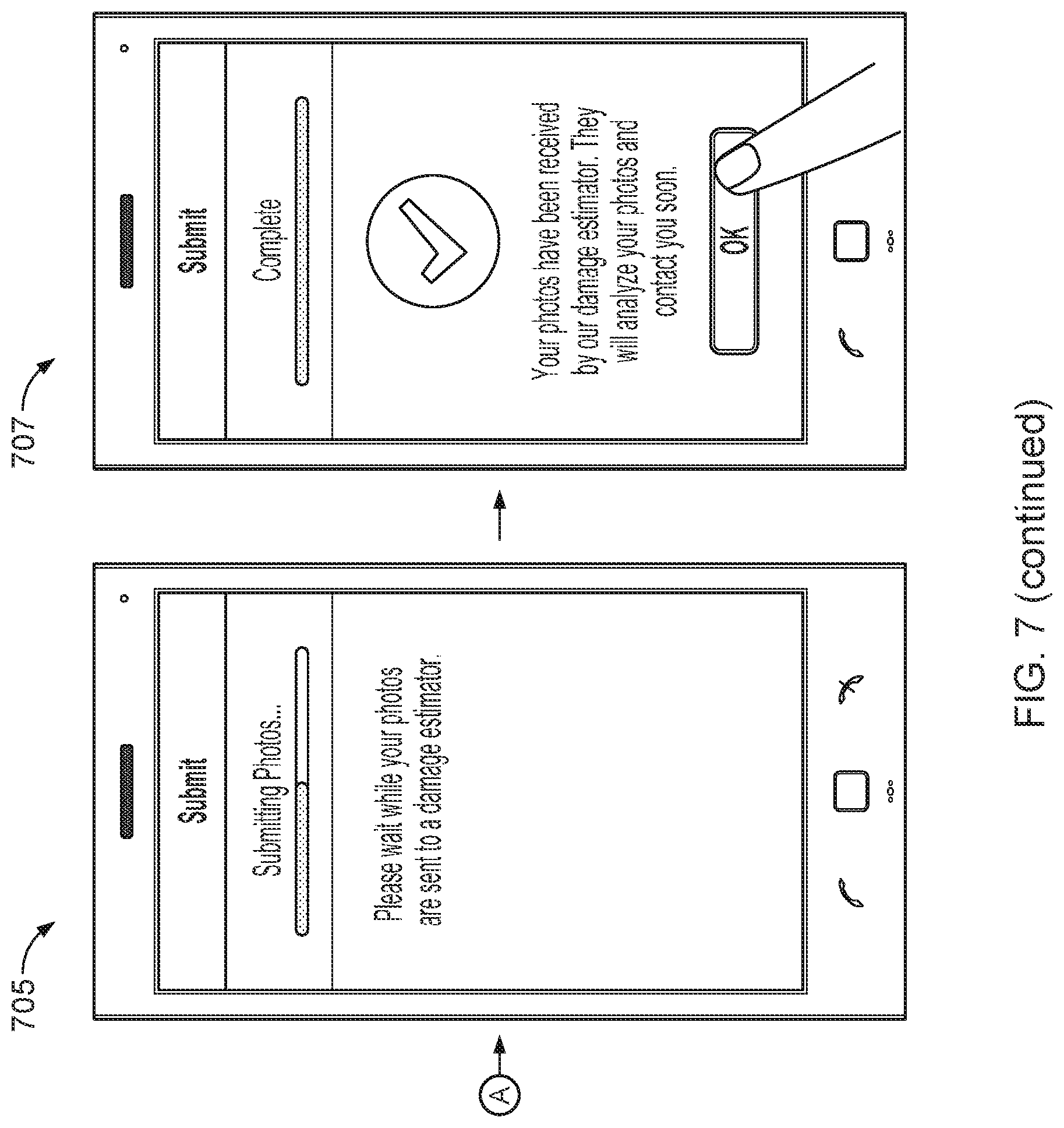 Patent US11783428 Figure 11 – Agent-facilitated claims damage estimation
