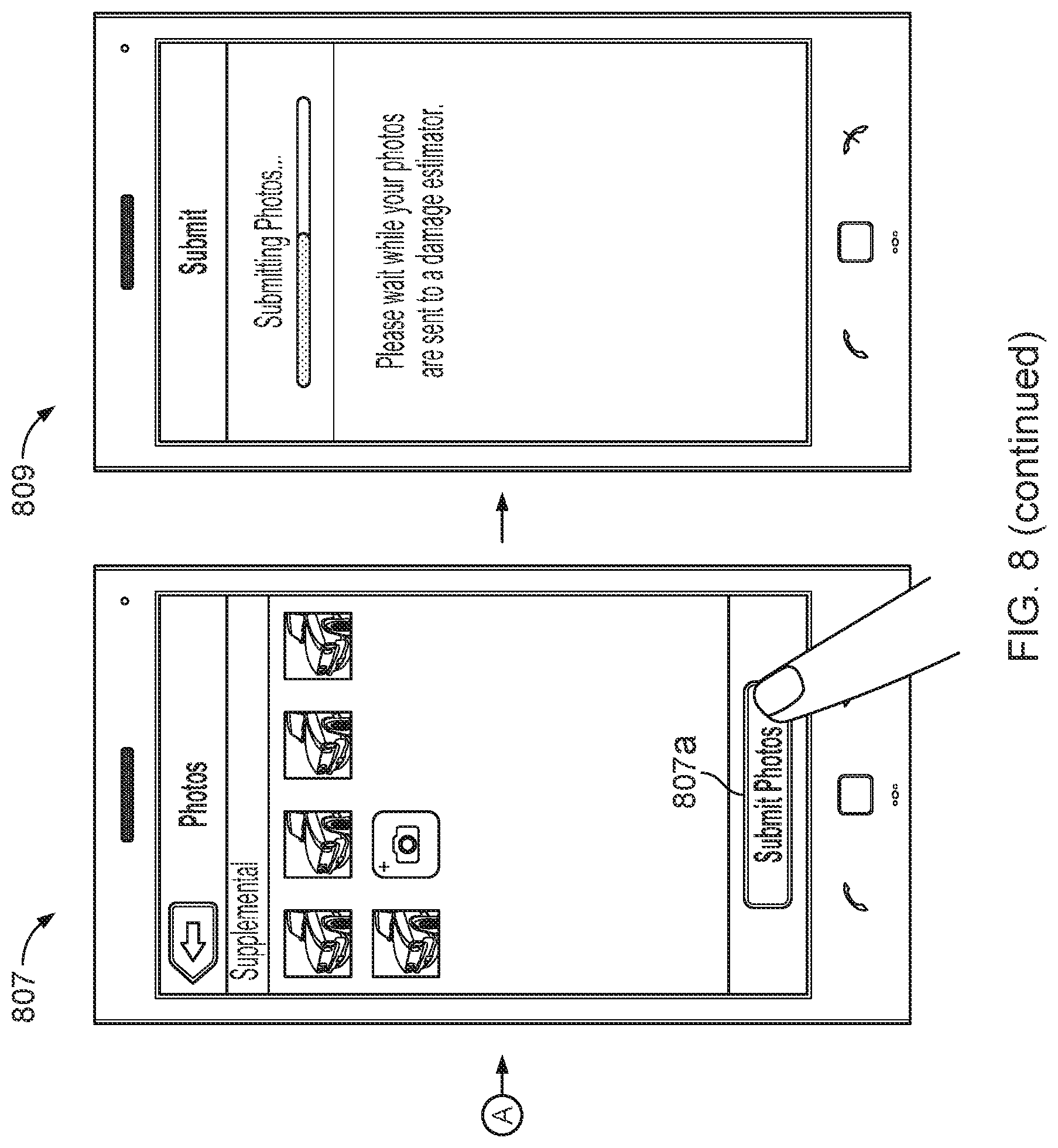 Patent US11783428 Figure 13 – Agent-facilitated claims damage estimation