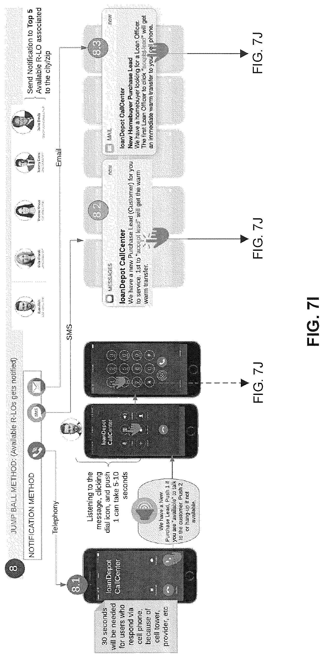 Patent US11783437 Figure 19 – Lead management system and methods thereof including digital real-estate referrals
