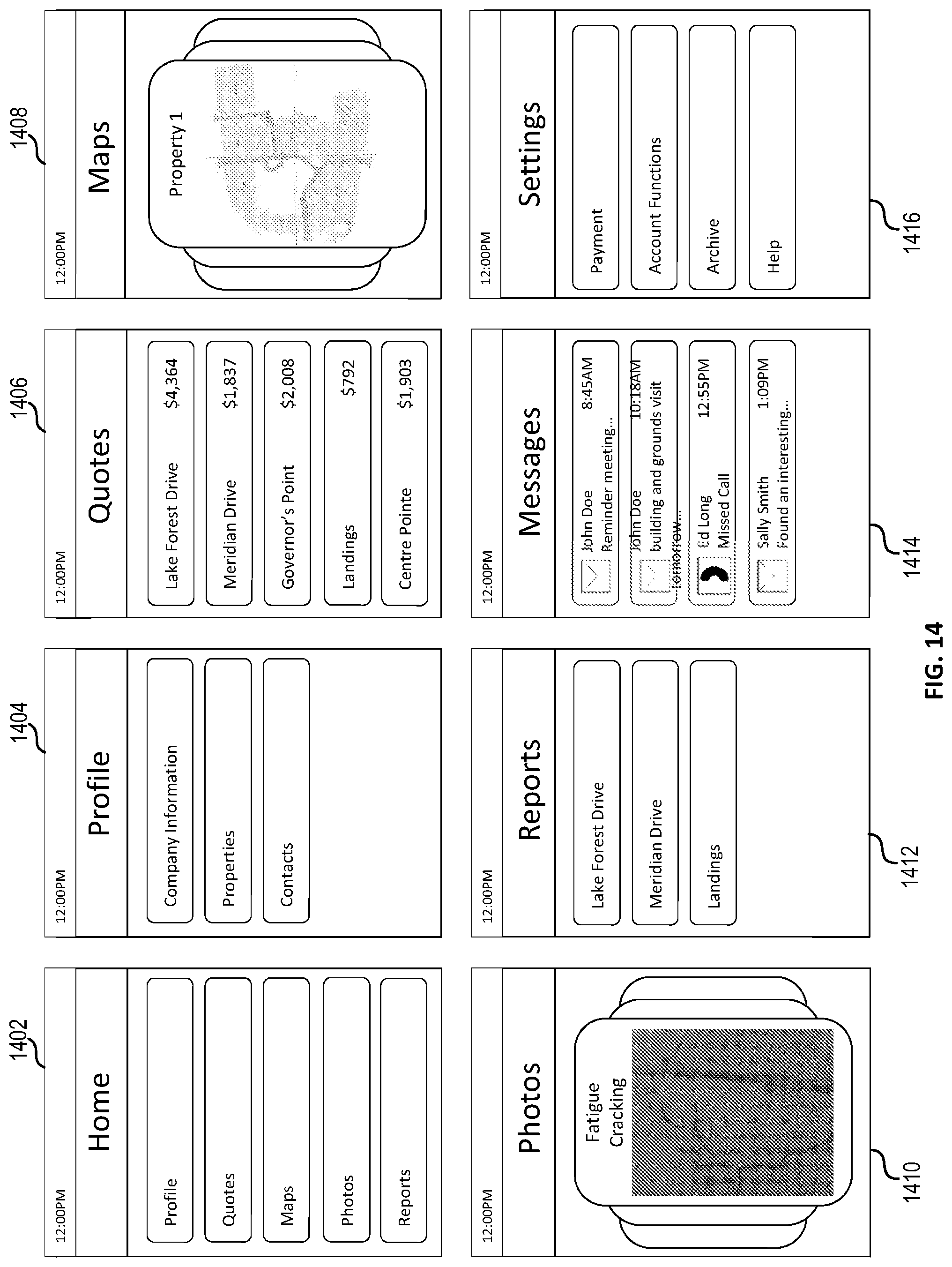 Patent US11783438 Figure 18 – Systems, methods and apparatus for property defect management