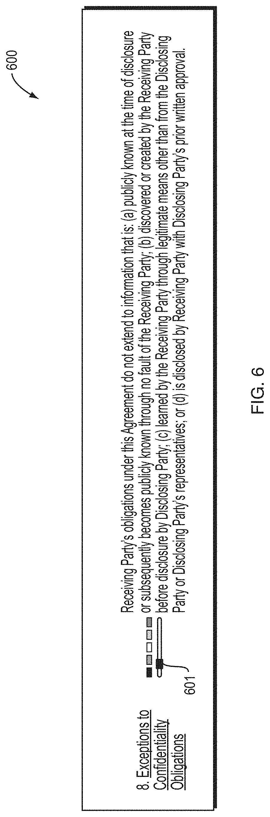 Patent US11783439 Figure 6 – Legal document analysis platform