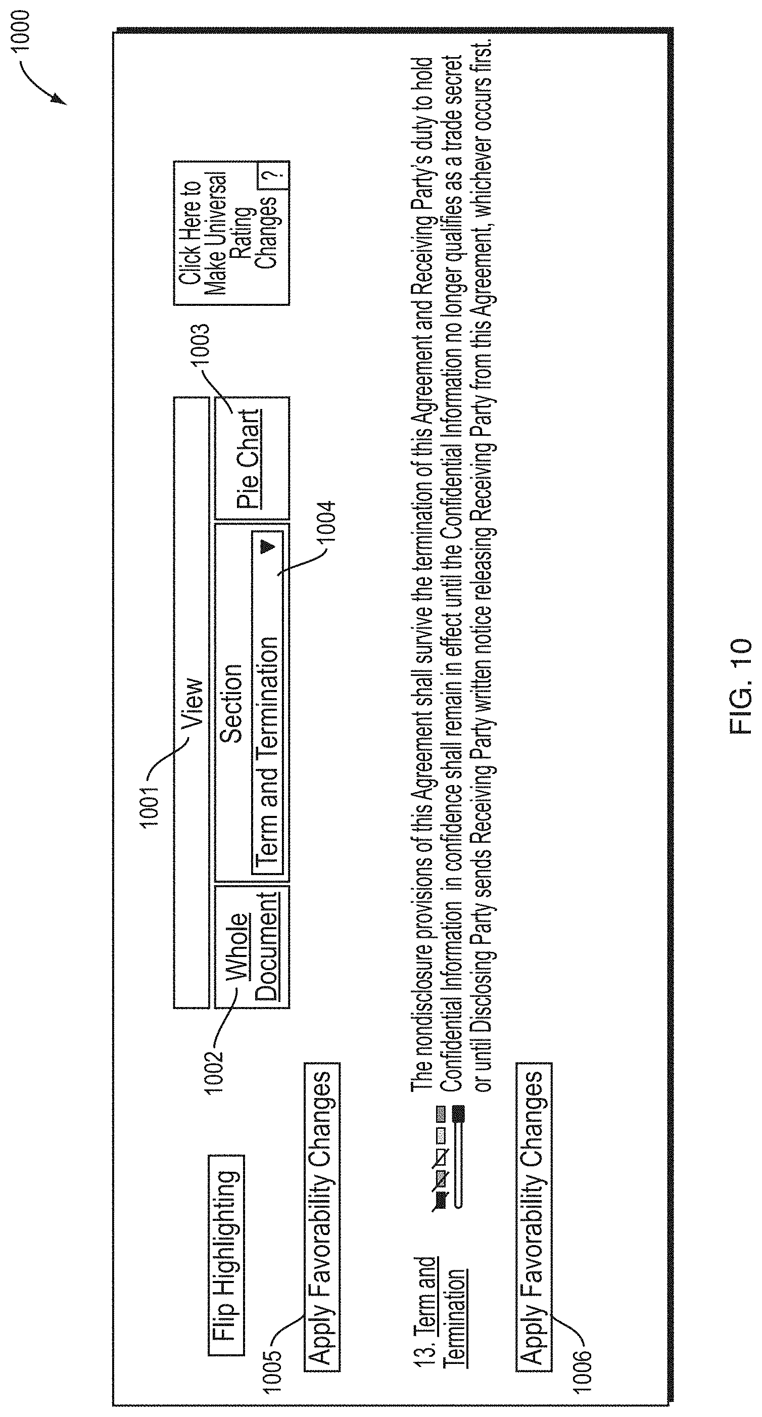 Patent US11783439 Figure 10 – Legal document analysis platform