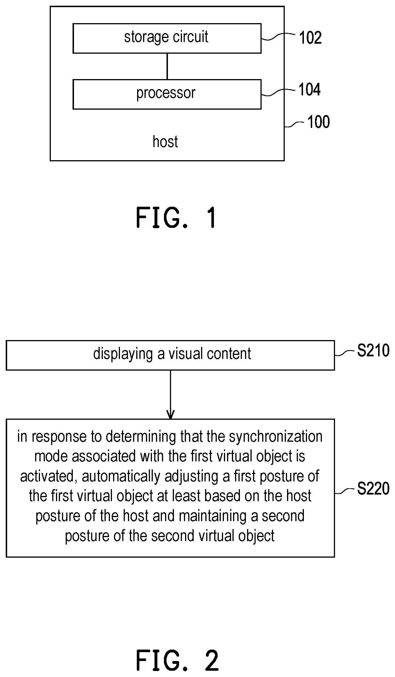 Patent US11783449 Figure 1 – Method for adjusting displayed content based on host posture, host, and computer readable storage medium