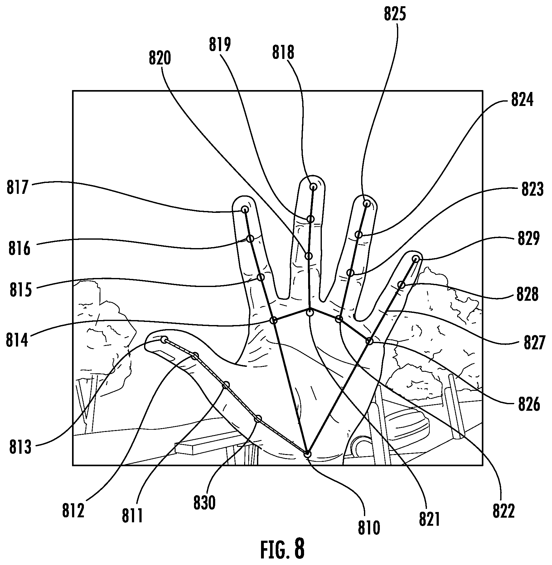Patent US11783496 Figure 8 – Scalable real-time hand tracking
