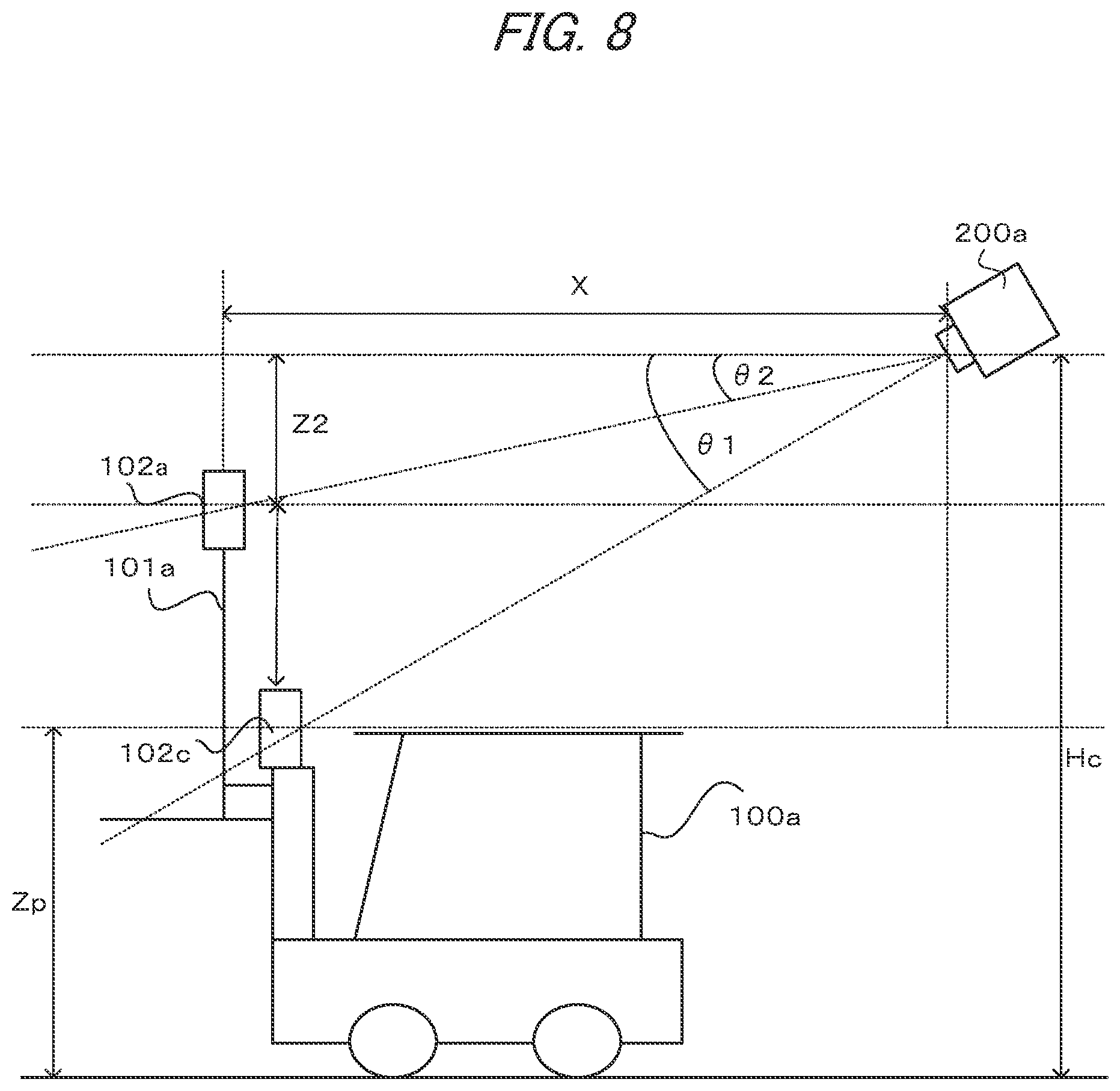 Patent US11783497 Figure 8 – Position measuring device, position measuring method, and recording medium