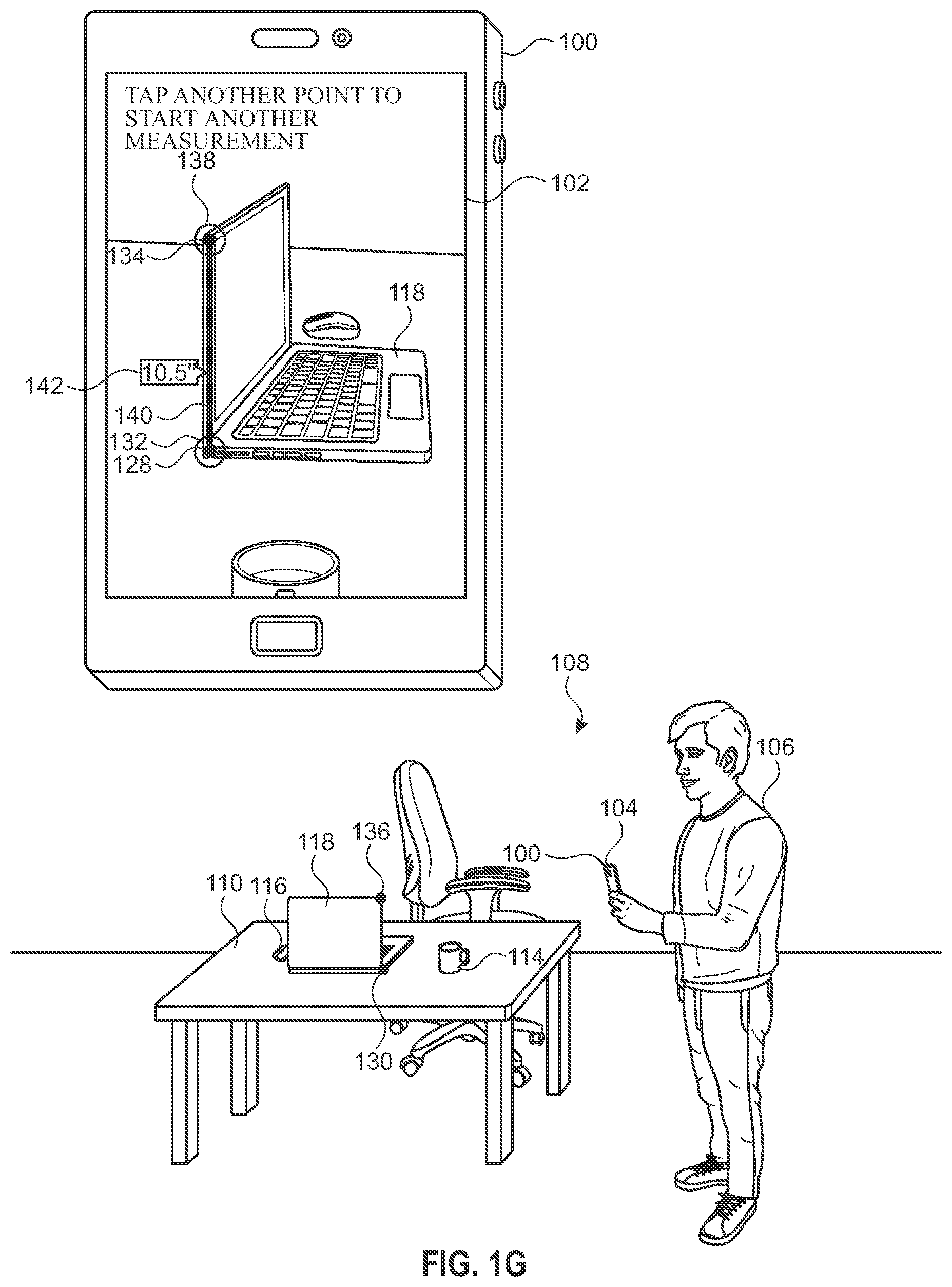 Patent US11783499 Figure 7 – Enabling automatic measurements