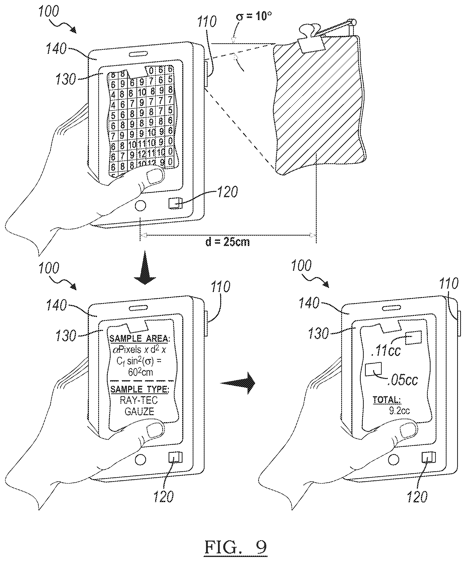 Patent US11783503 Figure 12 – Systems and method for estimating extracorporeal blood volume in a physical sample