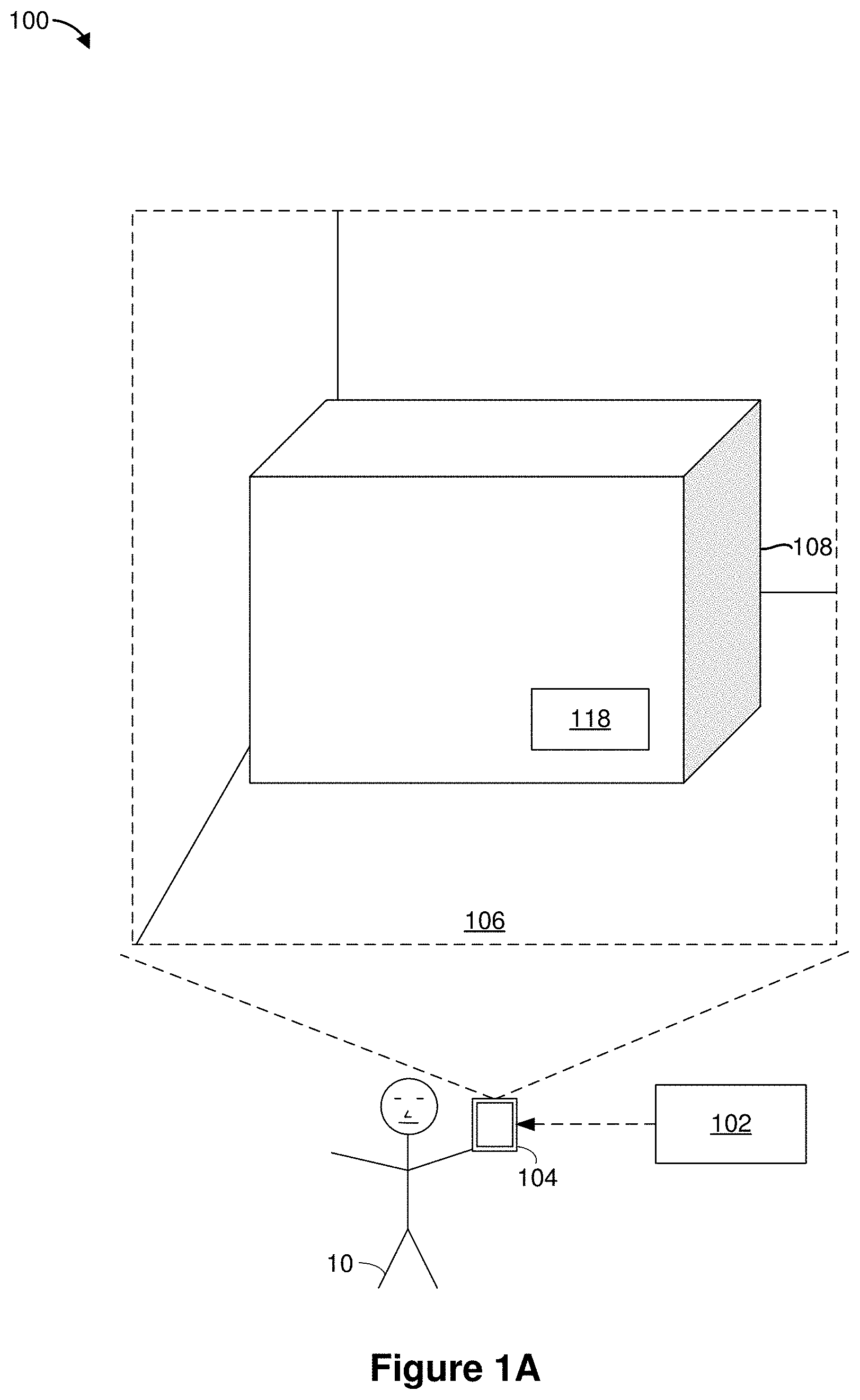 Patent US11783514 Figure 1 – Generating content for physical elements