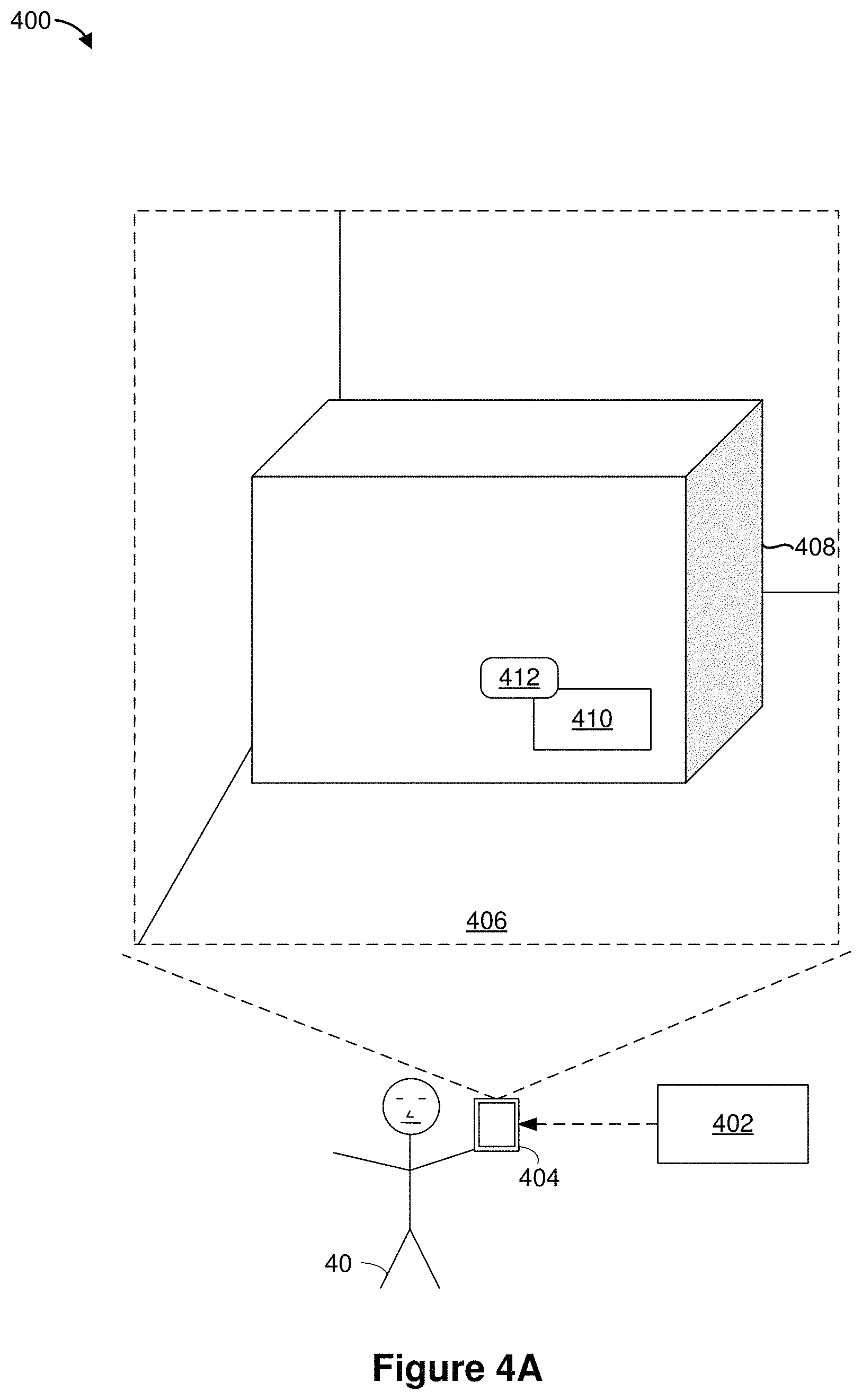 Patent US11783514 Figure 8 – Generating content for physical elements