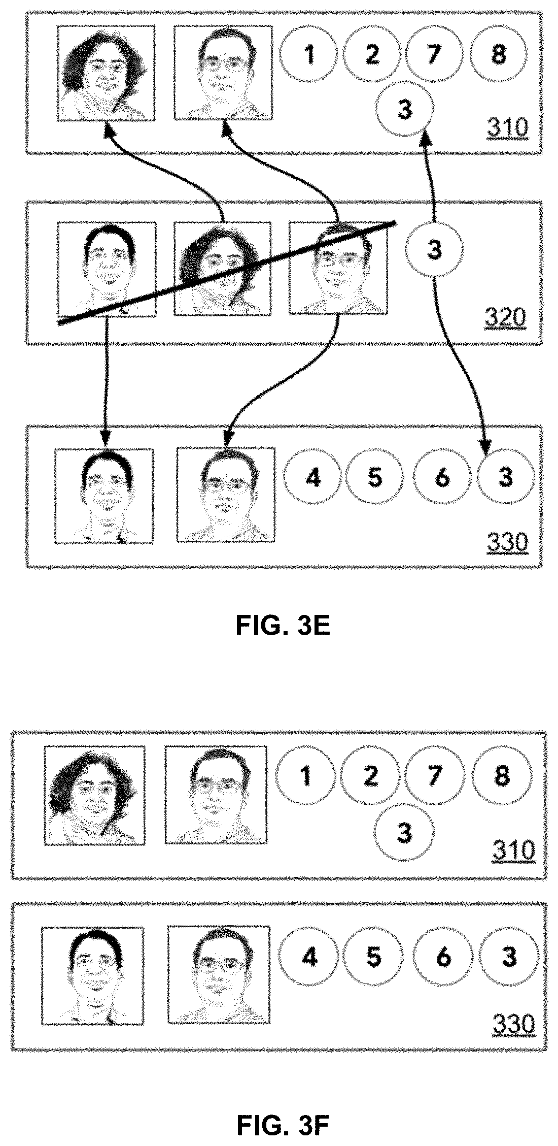Patent US11783521 Figure 7 – Automatic generation of people groups and image-based creations
