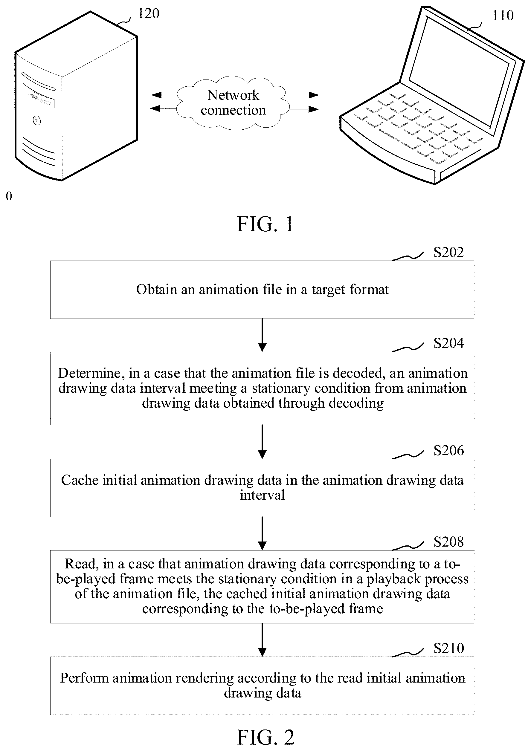 Patent US11783522 Figure 1 – Animation rendering method and apparatus, computer-readable storage medium, and computer device
