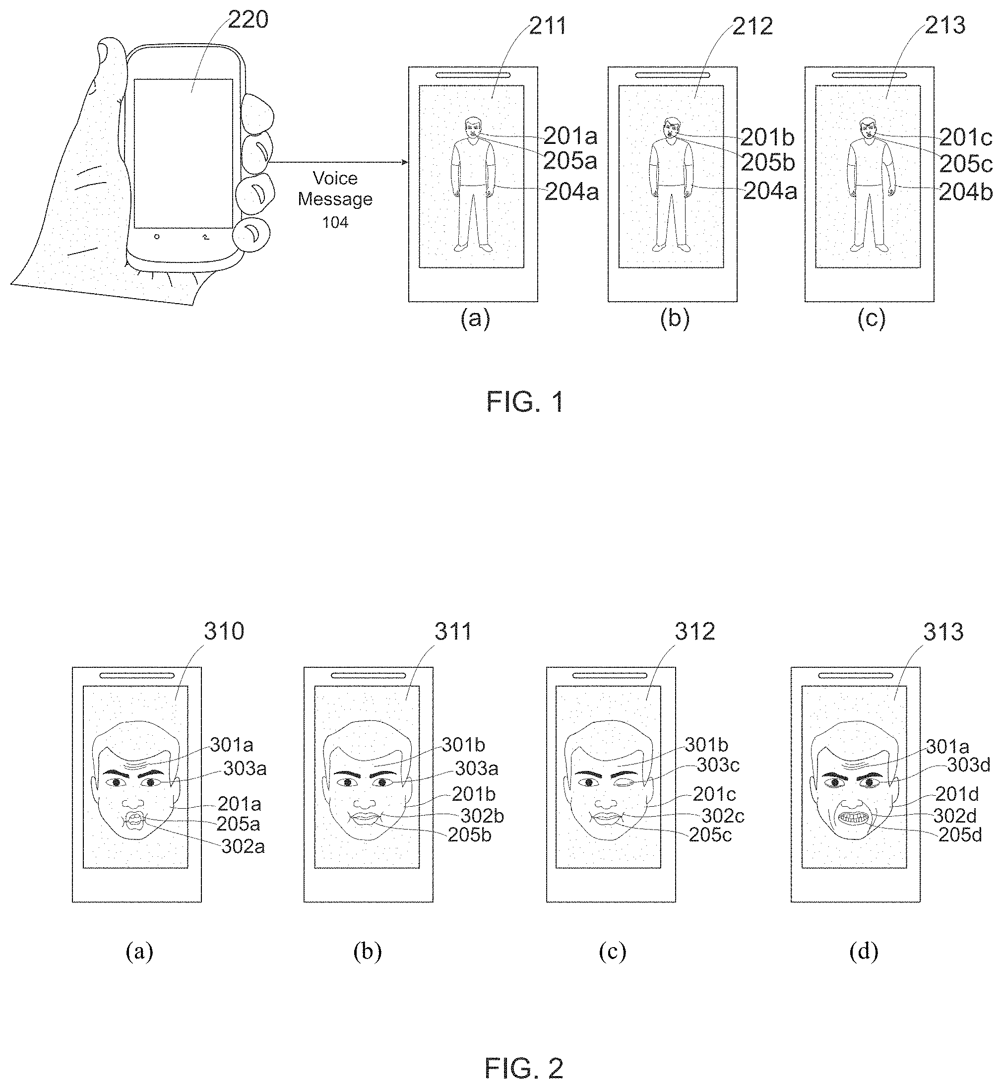 Patent US11783524 Figure 1 – Producing realistic talking face with expression using images text and voice