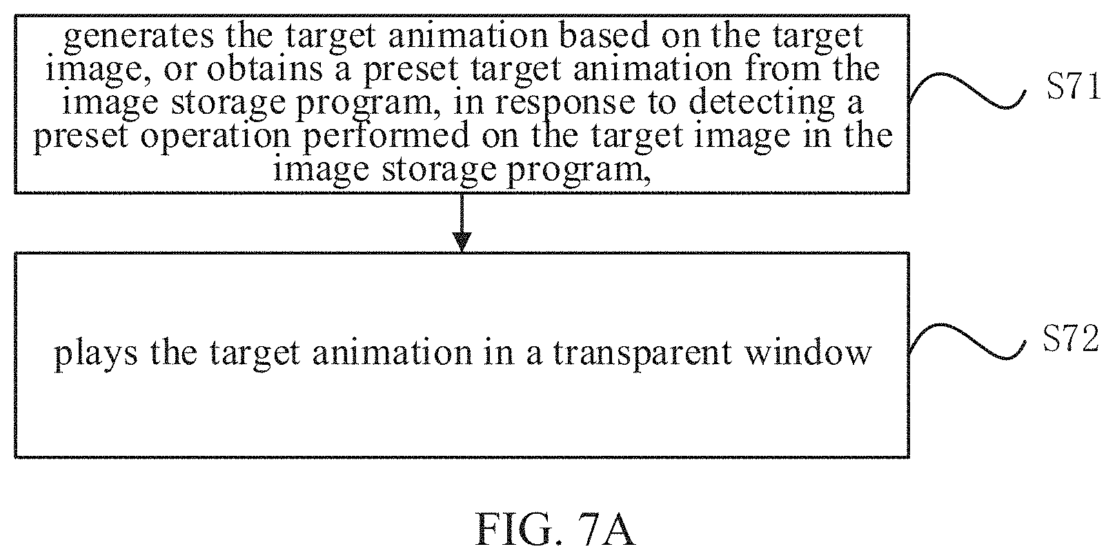 Patent US11783525 Figure 8 – Method, device and storage medium form playing animation of a captured image