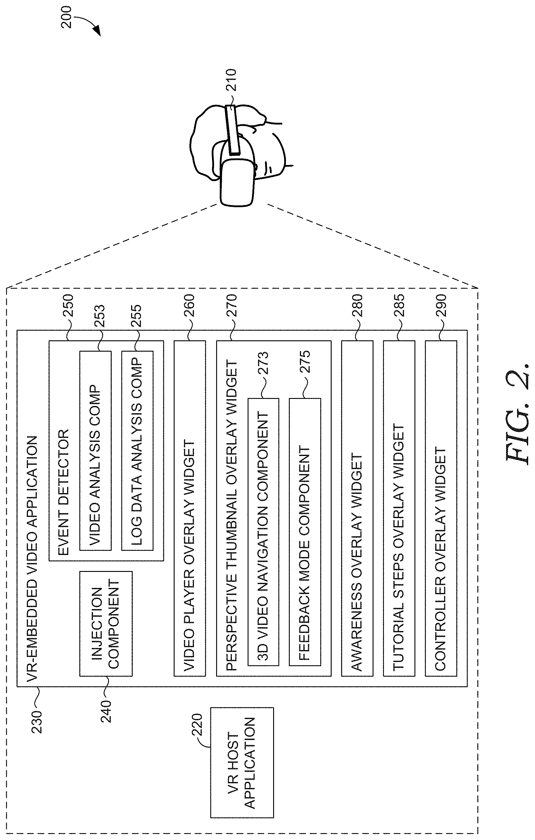 Patent US11783534 Figure 2 – 3D simulation of a 3D drawing in virtual reality