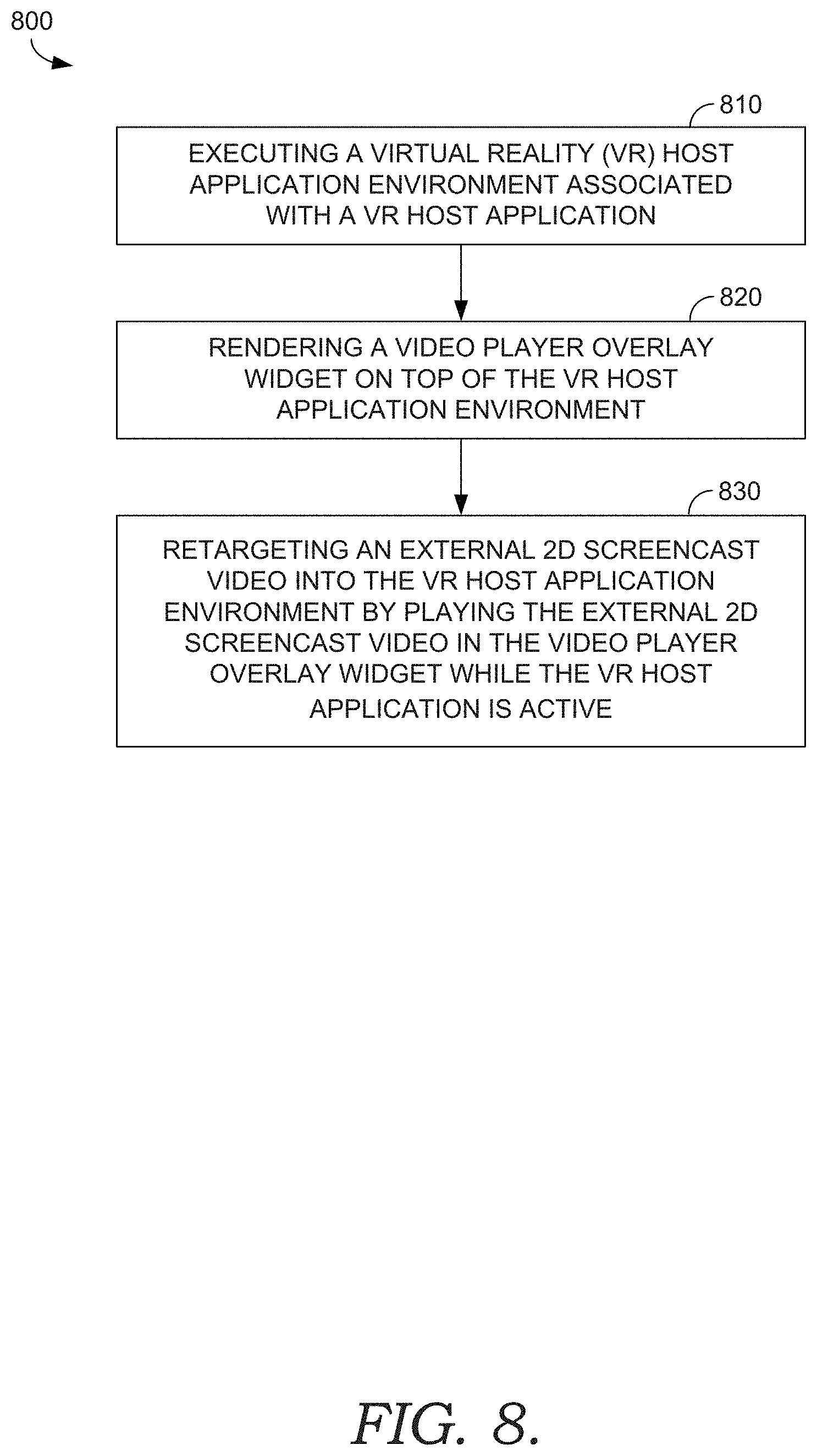Patent US11783534 Figure 8 – 3D simulation of a 3D drawing in virtual reality