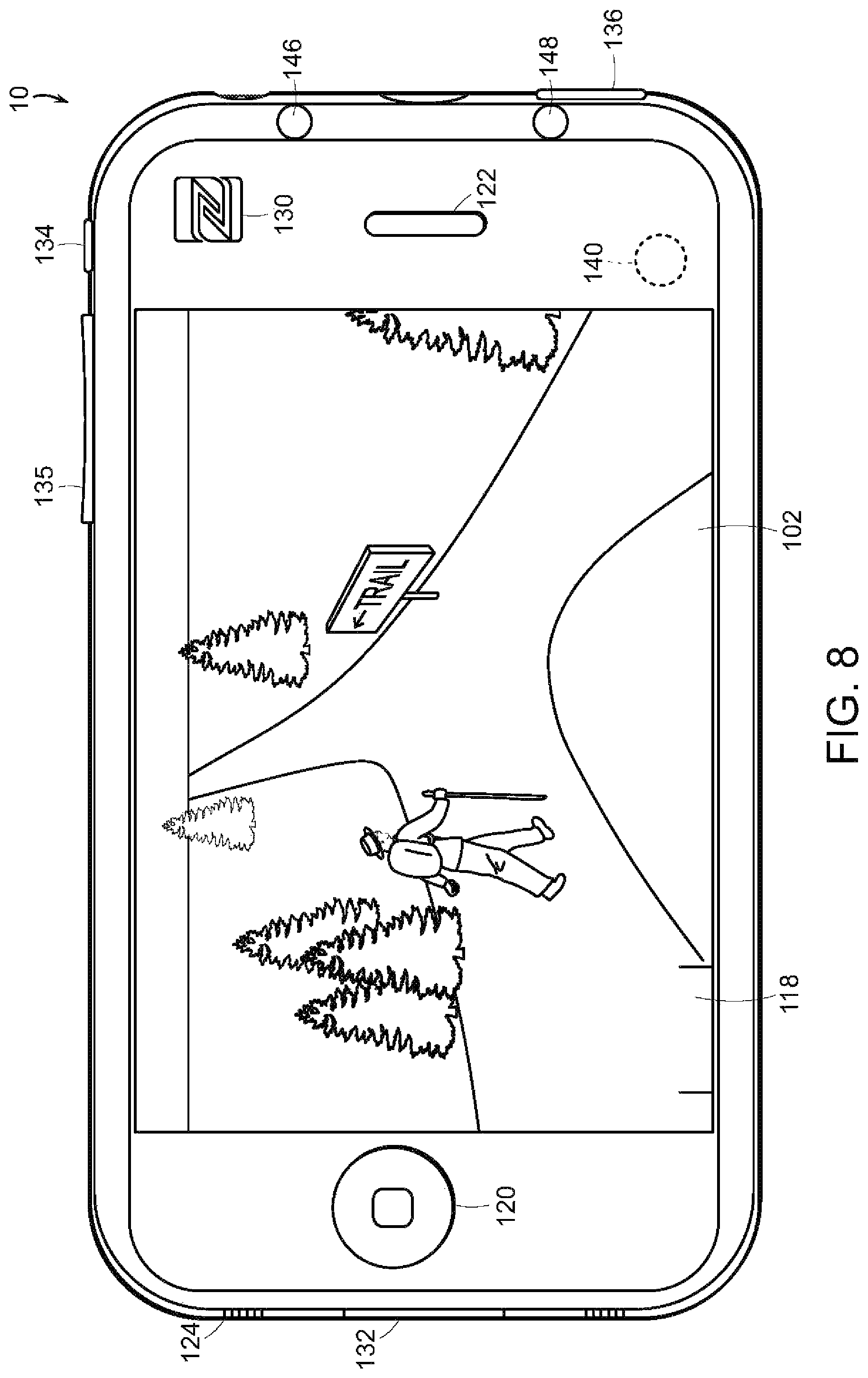 Patent US11783535 Figure 8 – System and method for capturing and sharing a location based experience
