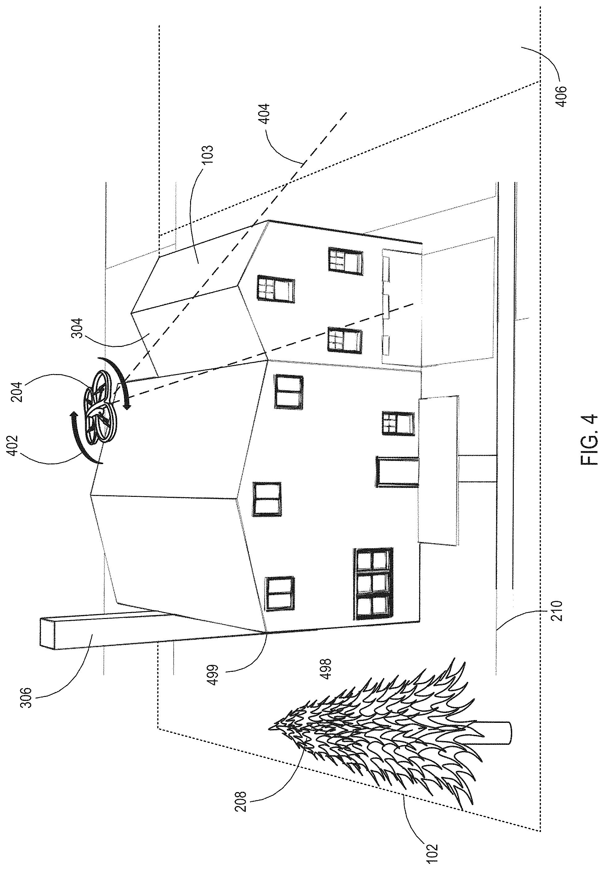 Patent US11783544 Figure 4 – Solar ray mapping via divergent beam modeling