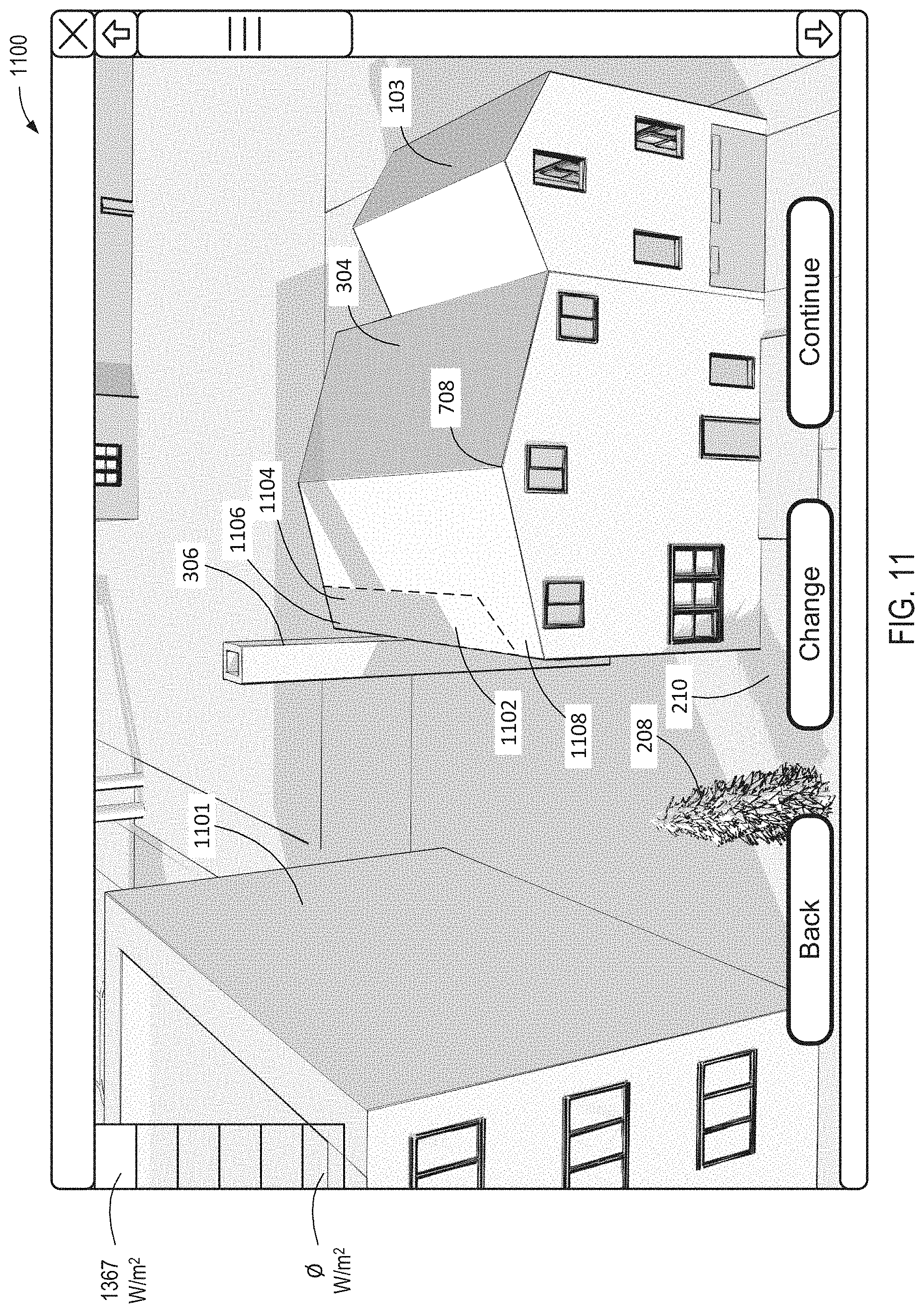 Patent US11783544 Figure 11 – Solar ray mapping via divergent beam modeling