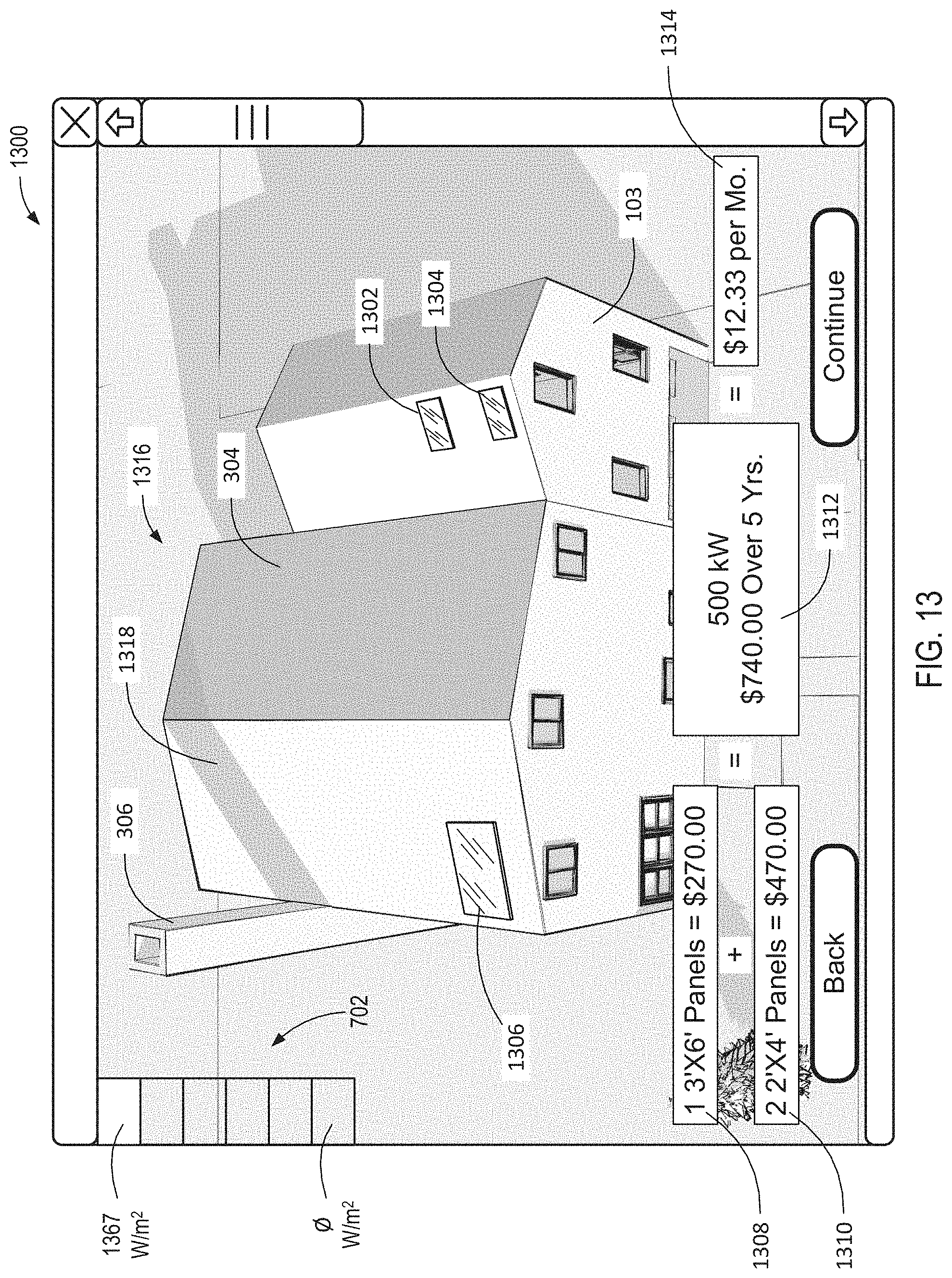 Patent US11783544 Figure 13 – Solar ray mapping via divergent beam modeling
