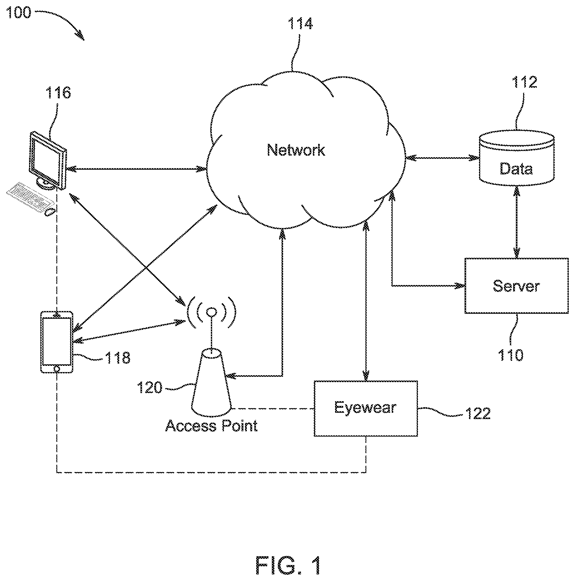 Patent US11783554 Figure 1 – Systems and methods for collecting, locating and visualizing sensor signals in extended reality