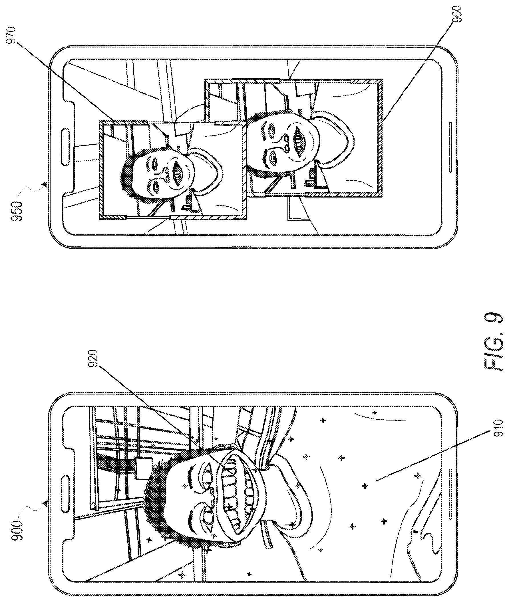 Patent US11783556 Figure 9 – Augmented reality content generators including 3D data in a messaging system
