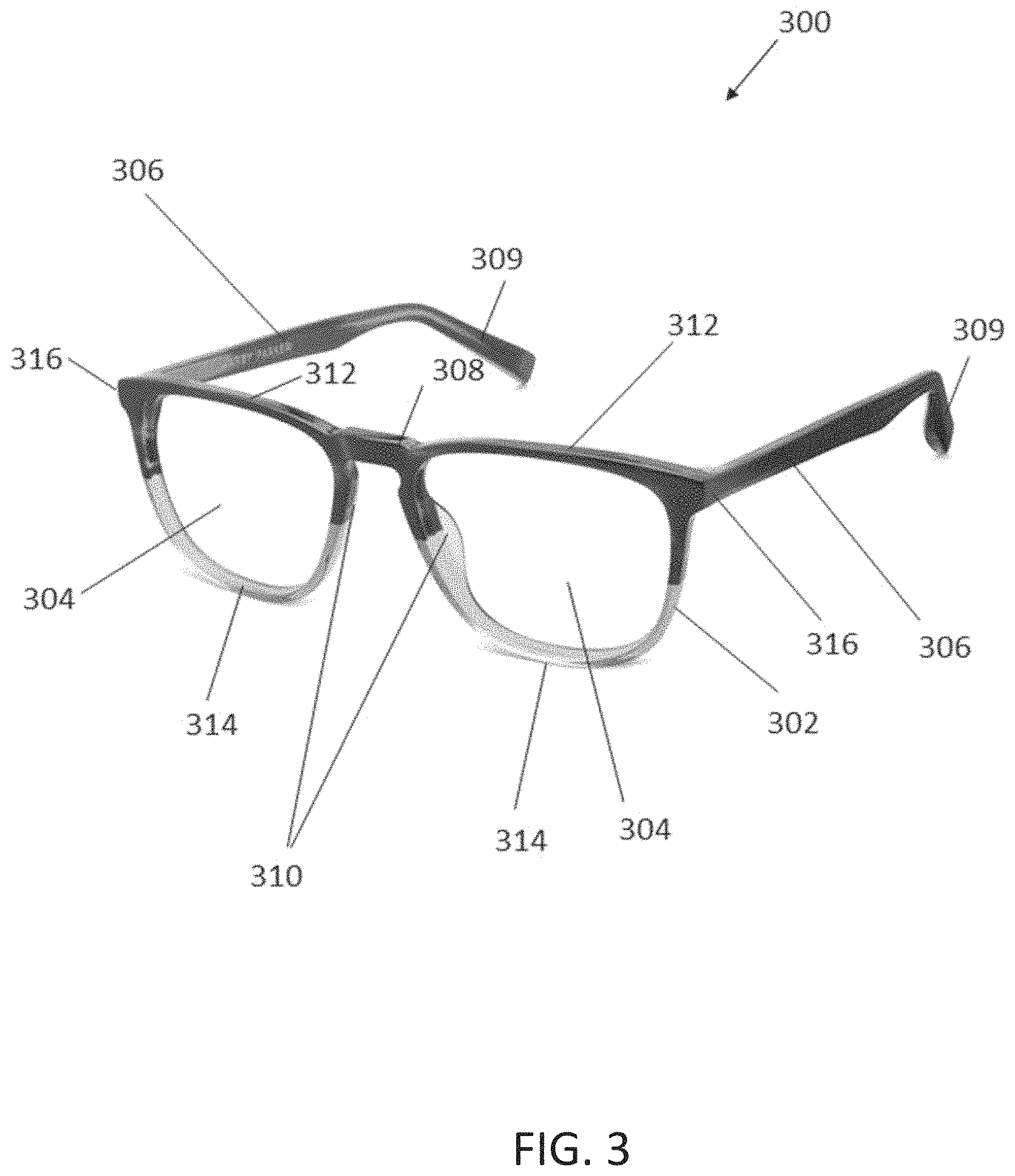 Patent US11783557 Figure 3 – Virtual try-on systems and methods for spectacles
