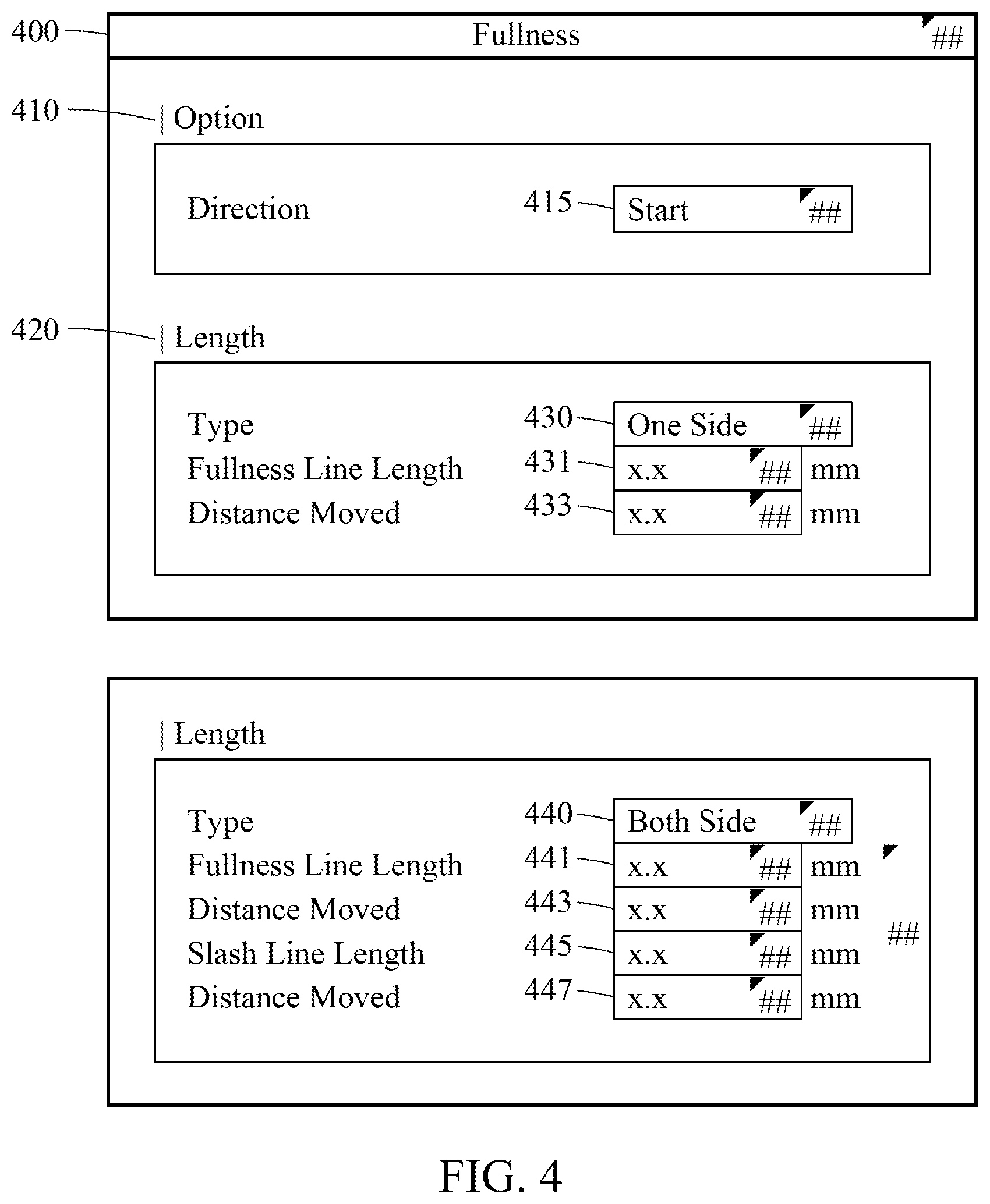 Patent US11783559 Figure 4 – Method and apparatus for processing pattern pieces for fullness of clothes