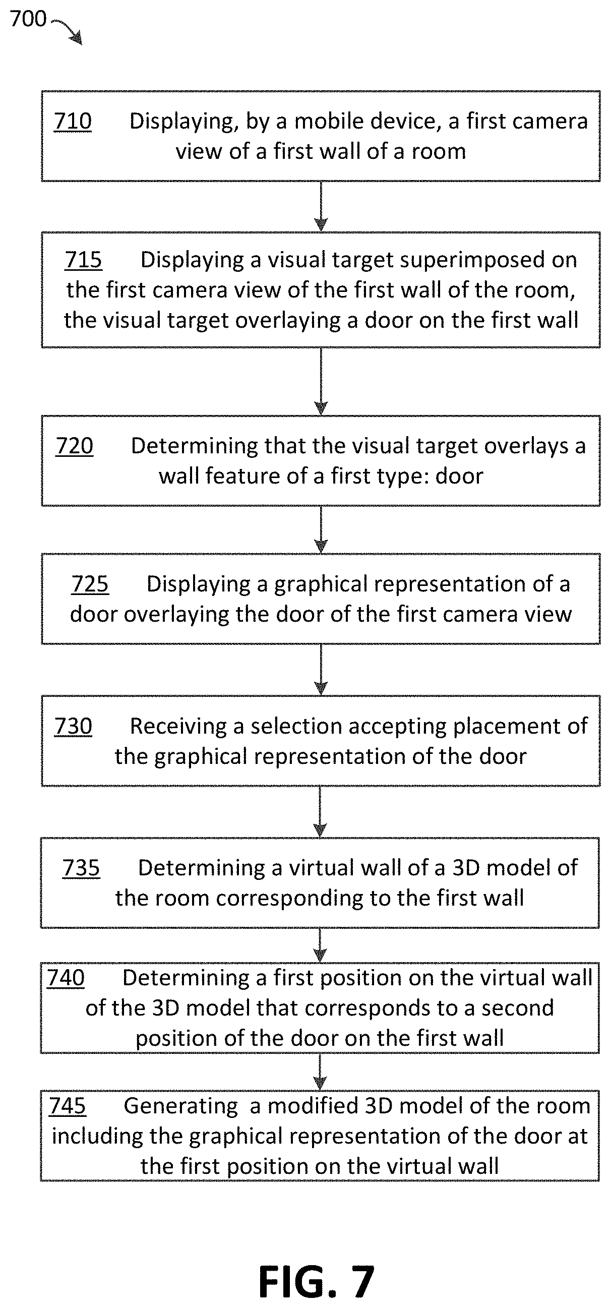 Patent US11783560 Figure 15 – Three-dimensional room modeling and feature annotation