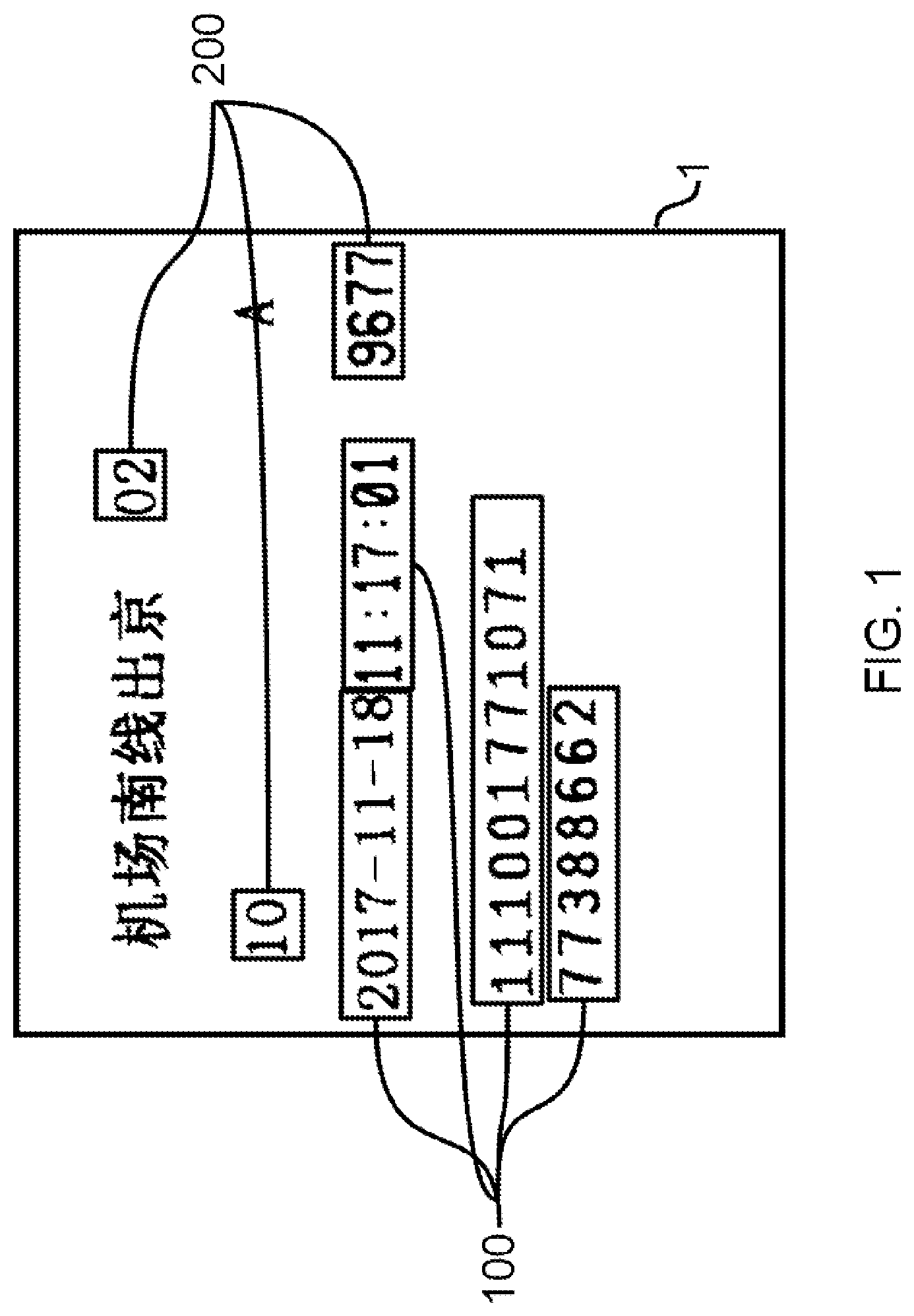 Patent US11783572 Figure 1 – Method of automatically extracting information of a predefined type from a document