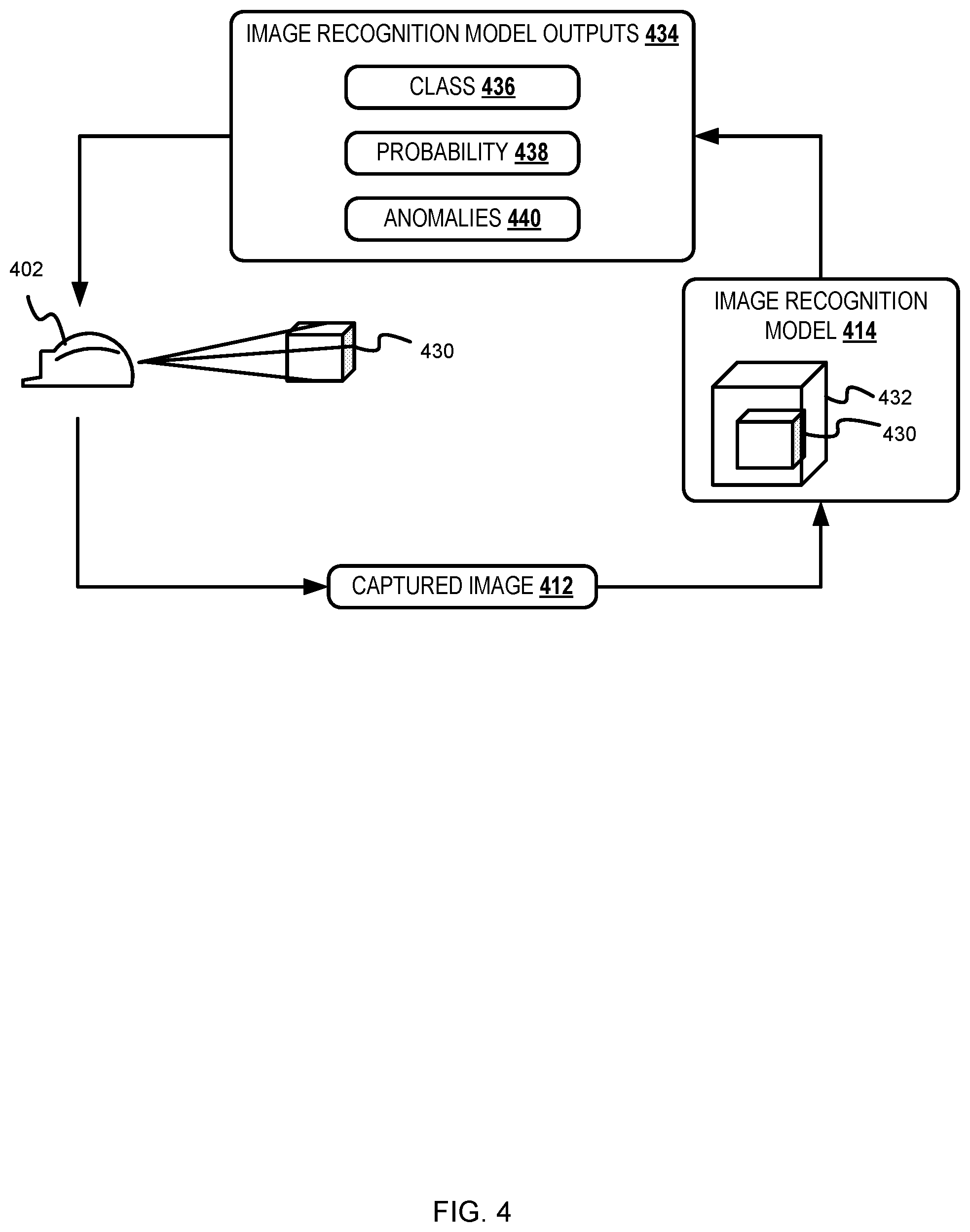Patent US11783573 Figure 4 – Contextual information displayable on wearable devices based on images captured during wellsite operations