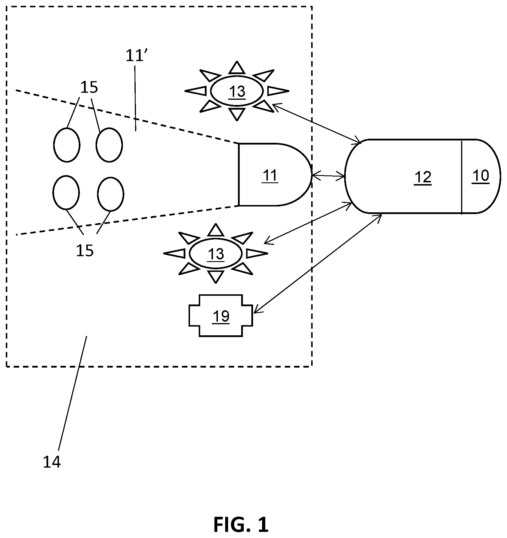 Patent US11783600 Figure 1 – Adaptive monitoring of a vehicle using a camera